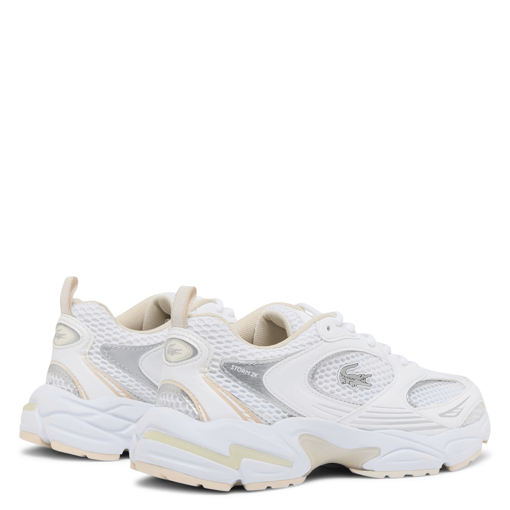 Low-top leather trainers LACOSTE White