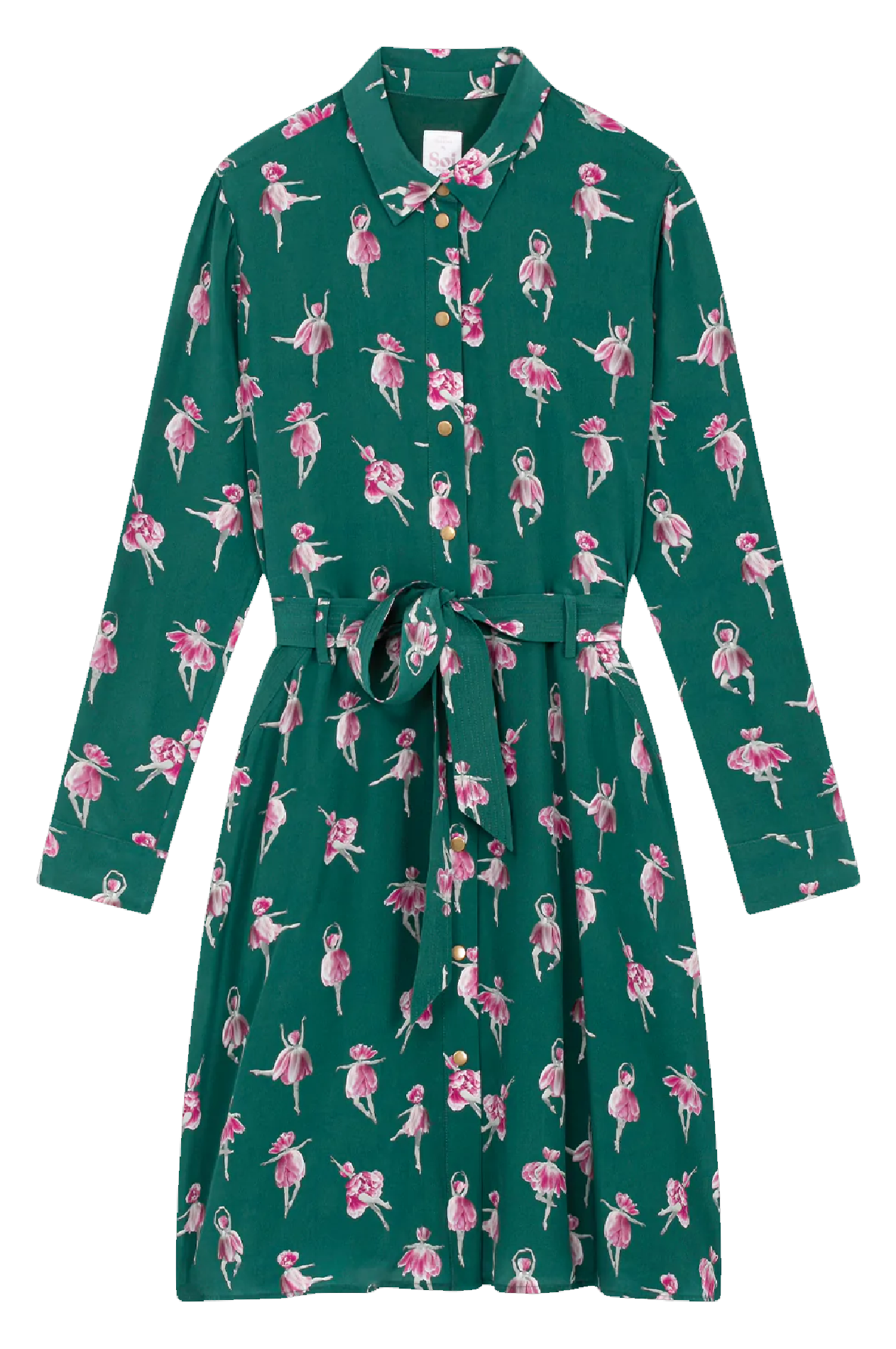 Robe midi imprimée en soie  SOI PARIS