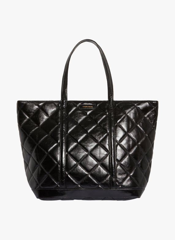 Gewatteerde Leren Shopper Noir Vanessa Bruno Dames 2EVD84 V40373 999 NOIR Place des Tendances Nederland