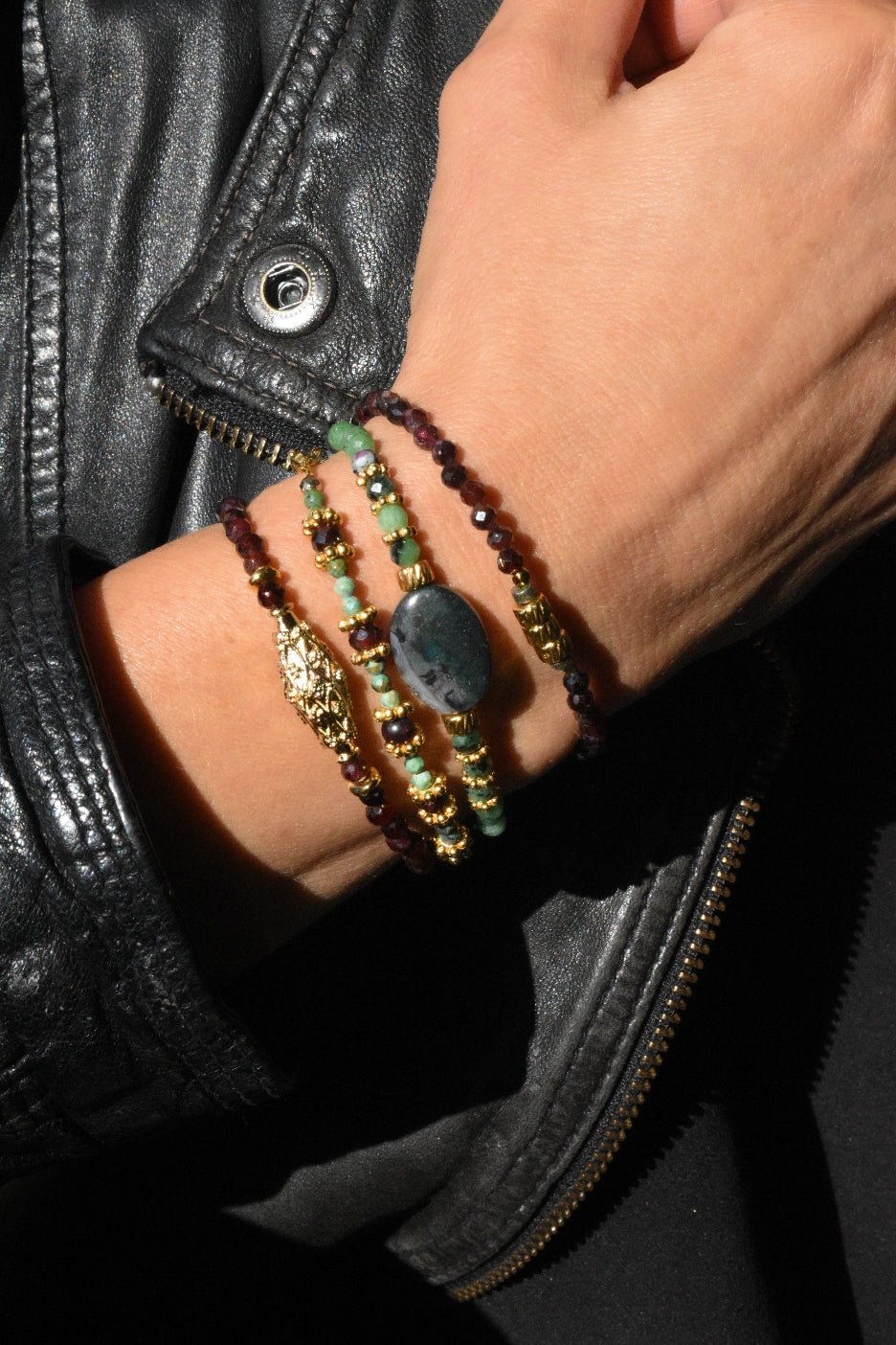 Garnet bracelet GINANDGER Blue