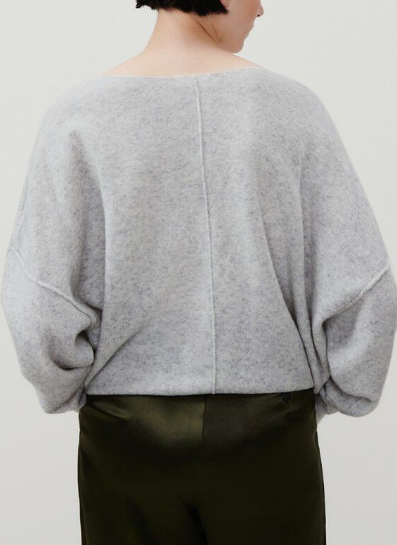 Wool-blend boat-neck jumper AMERICAN VINTAGE Grey