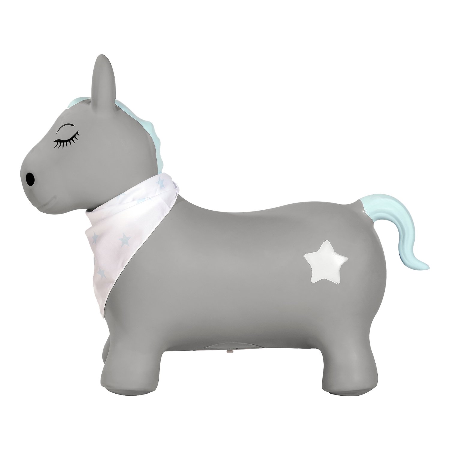 Inflatable sit-on cow KINDSGUT Blue