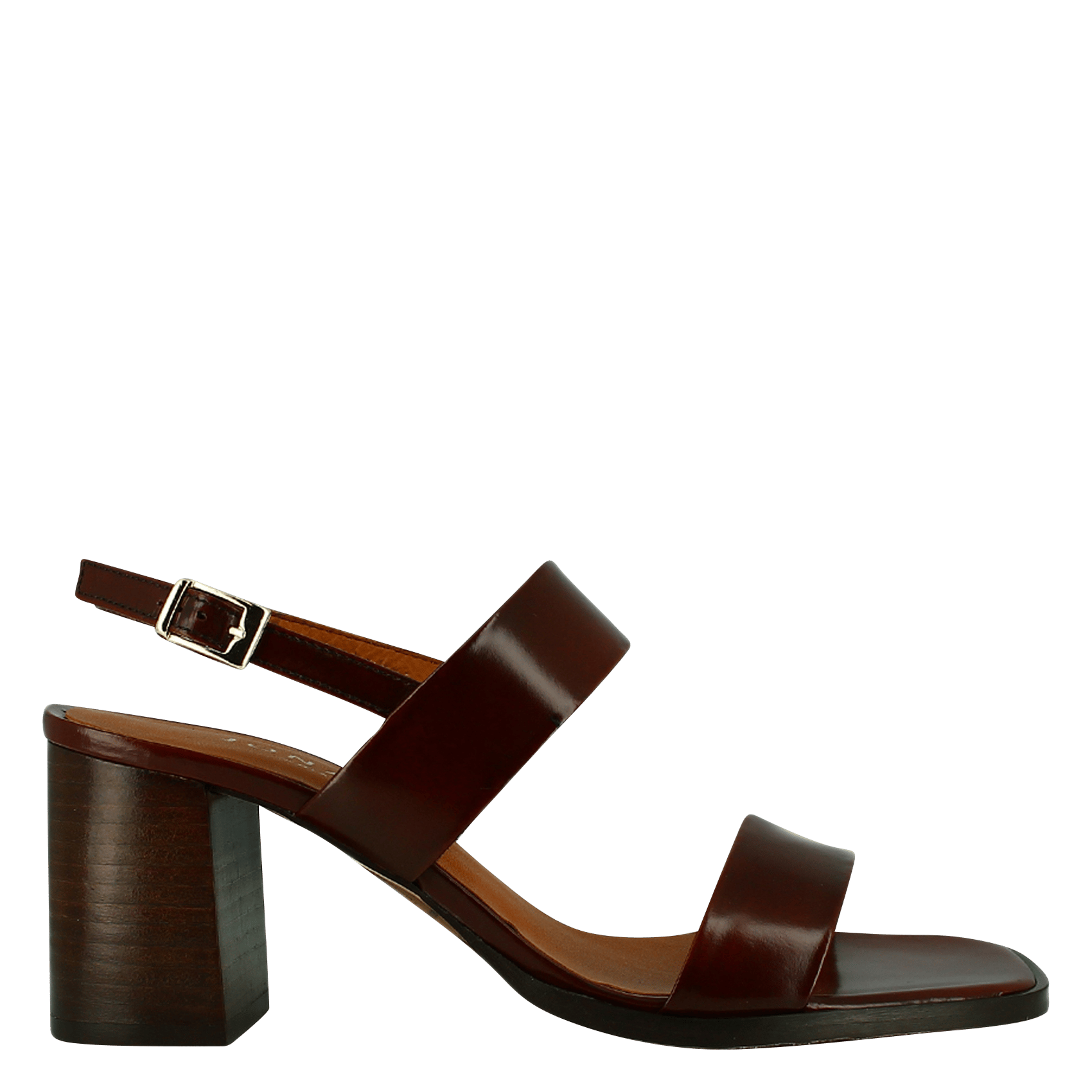 Sandales à talons en cuir JONAK Marron