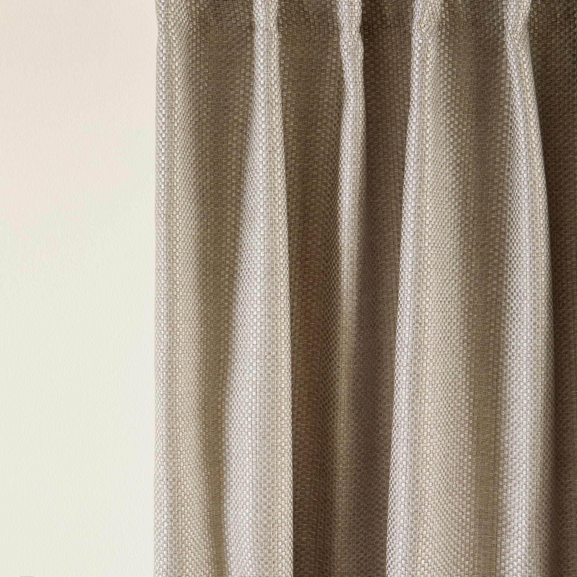 COCONUT - Linen curtain with gathering tape MADURA Beige