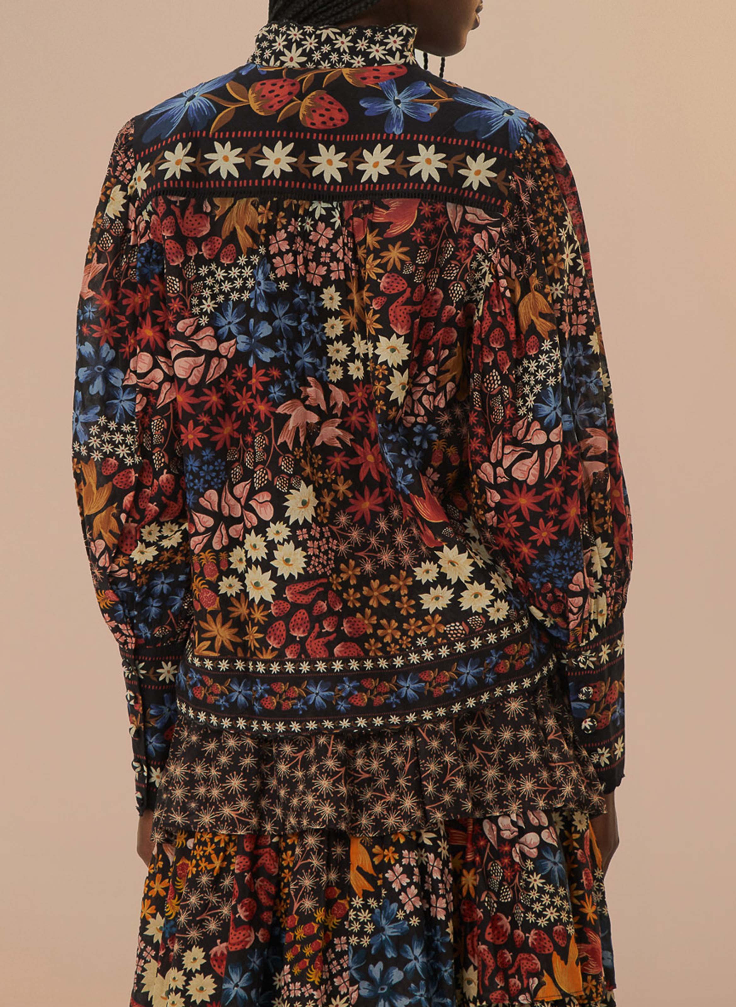 Floral cotton blouse FARM RIO Multicolored