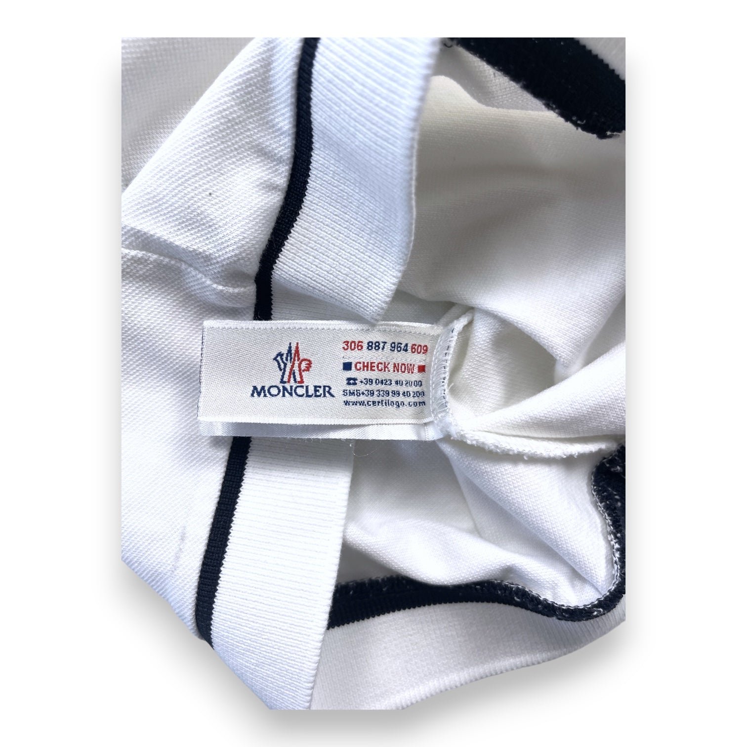 White baby polo - 12 months MONCLER - Seconde Main White