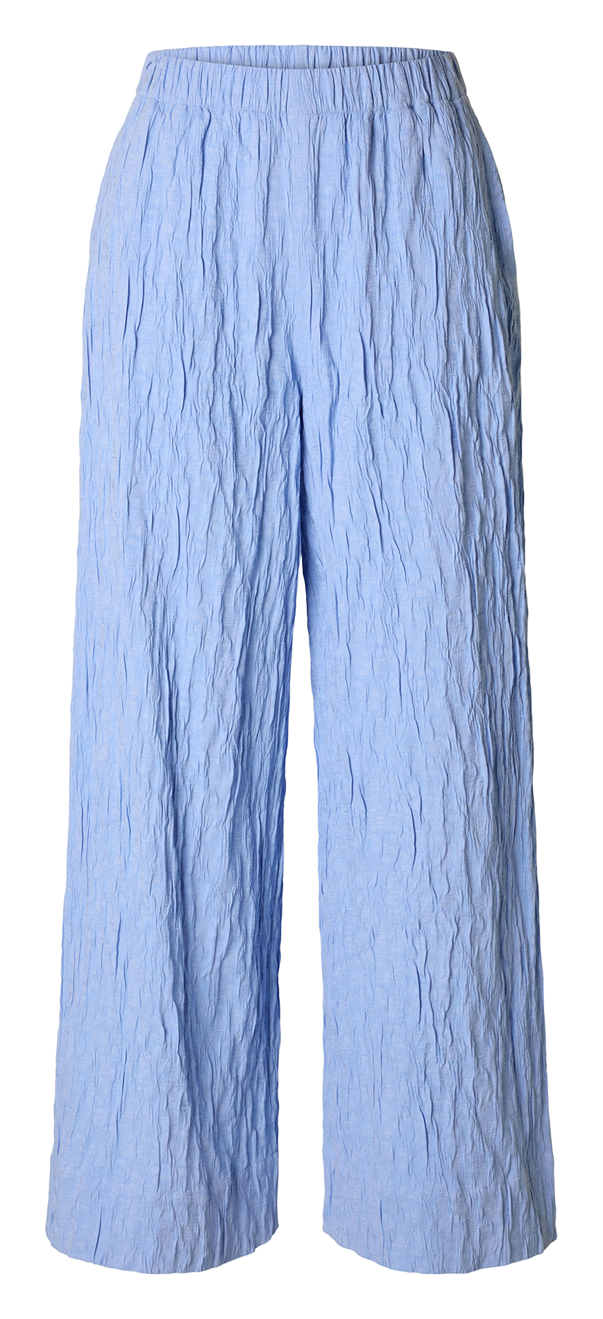 Pantalon large en coton mélangé SELECTED Bleu