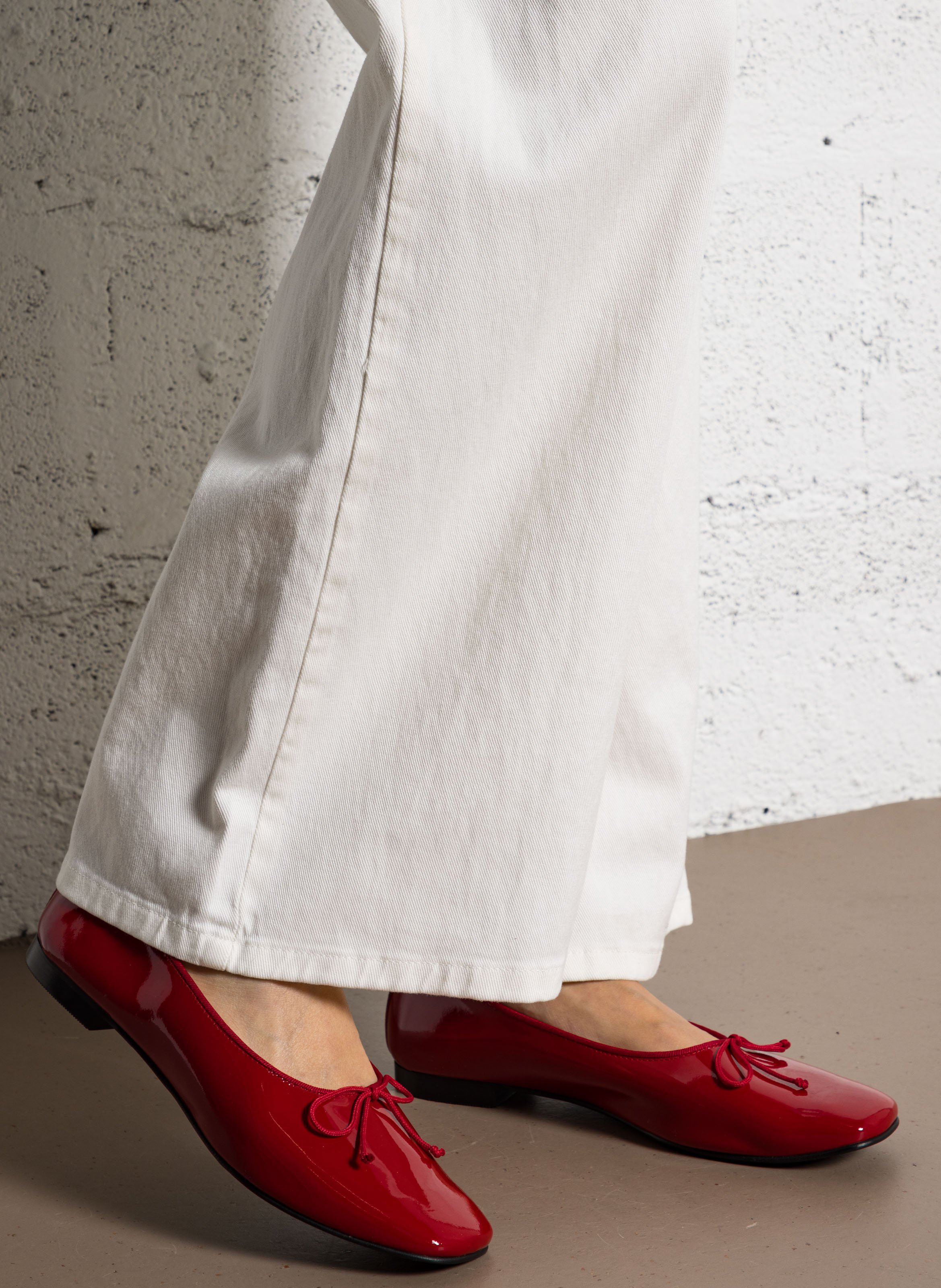 Jane patent leather ballet pumps COSMOPARIS Red