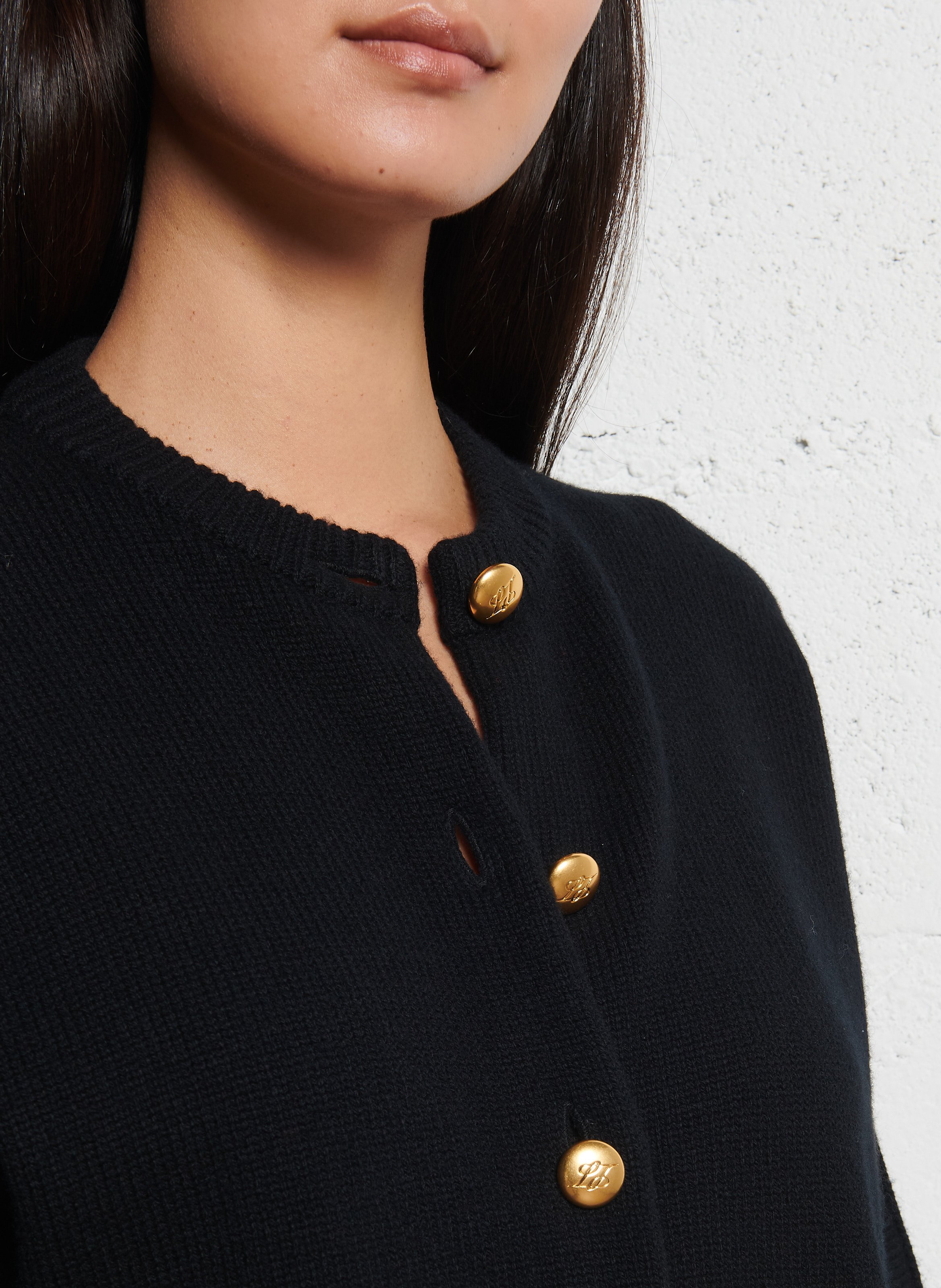 Oversize-Cardigan aus Wolle LAURENCE BRAS Schwarz