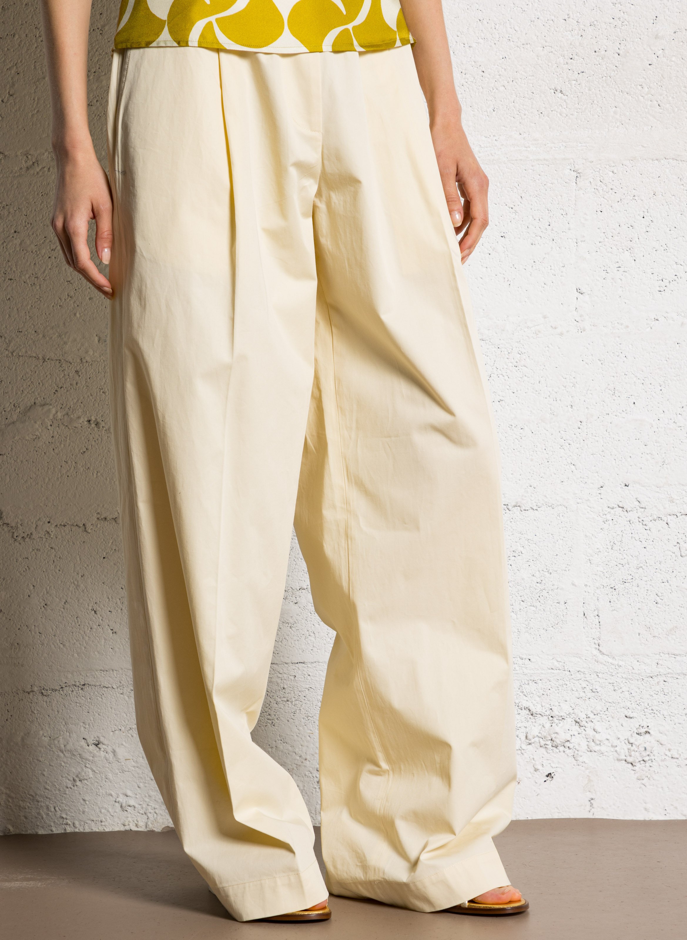 Pantalon large en coton LAURENCE BRAS