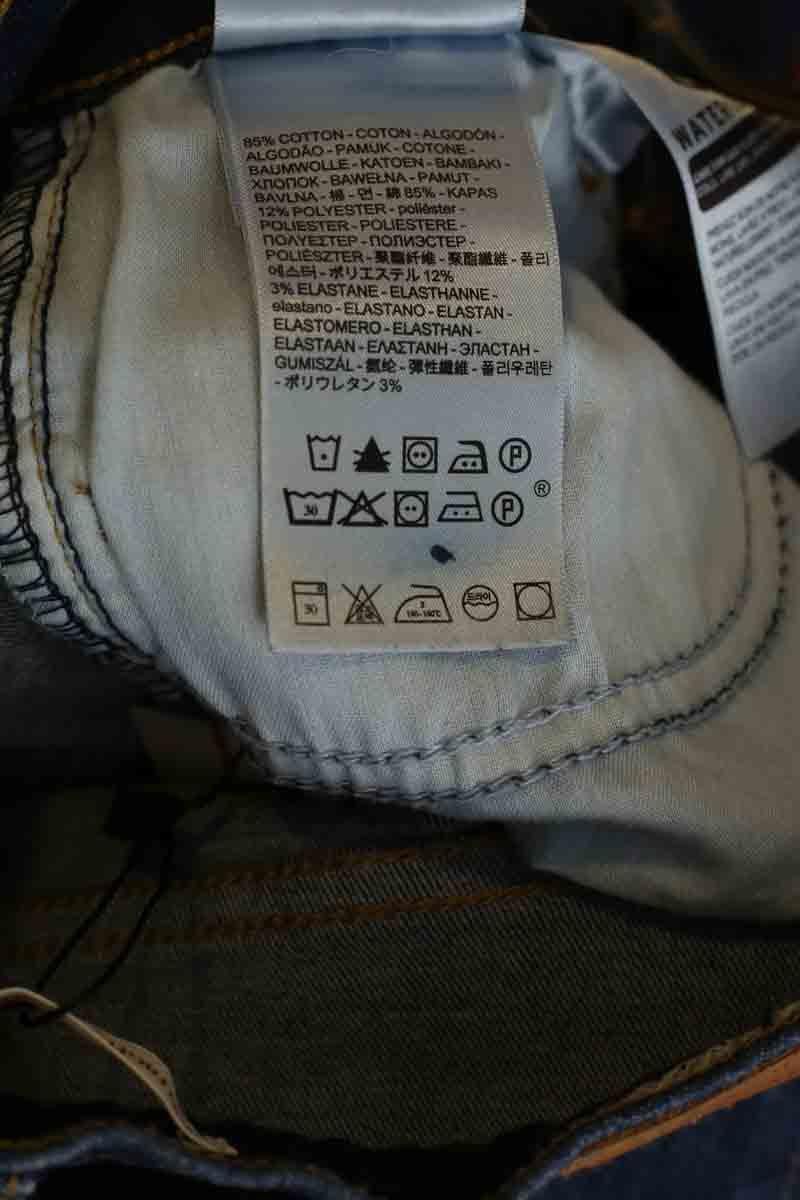 Cotton skinny jeans LEVI'S - Seconde main Blue