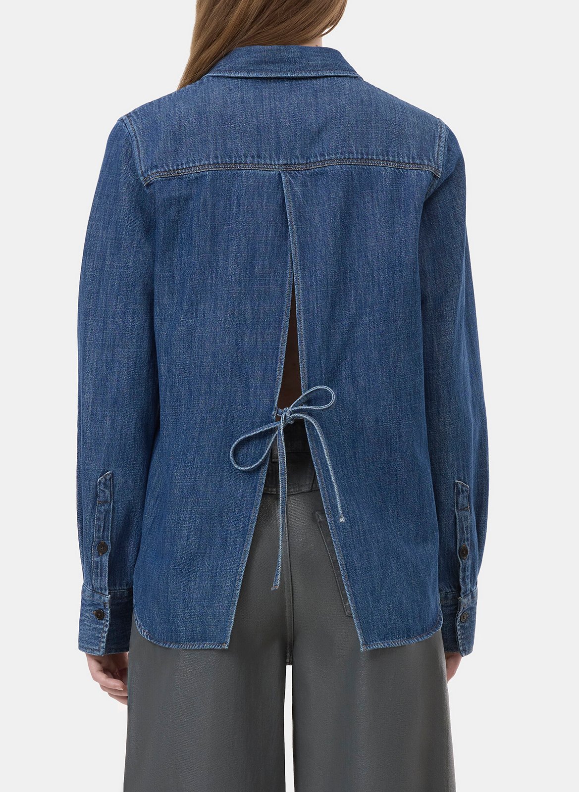 Chemise en jean avec dos ouvert CLOSED Bleu