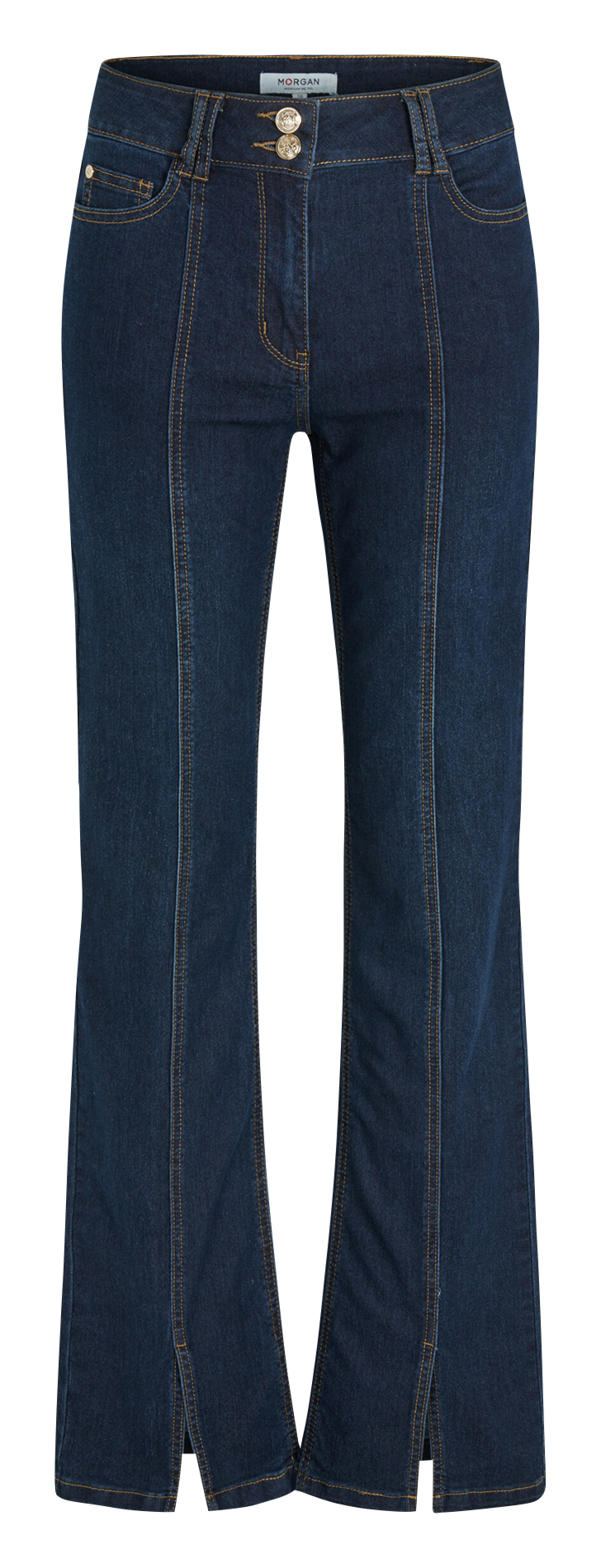 Jean bootcut en coton mélangé MORGAN Bleu
