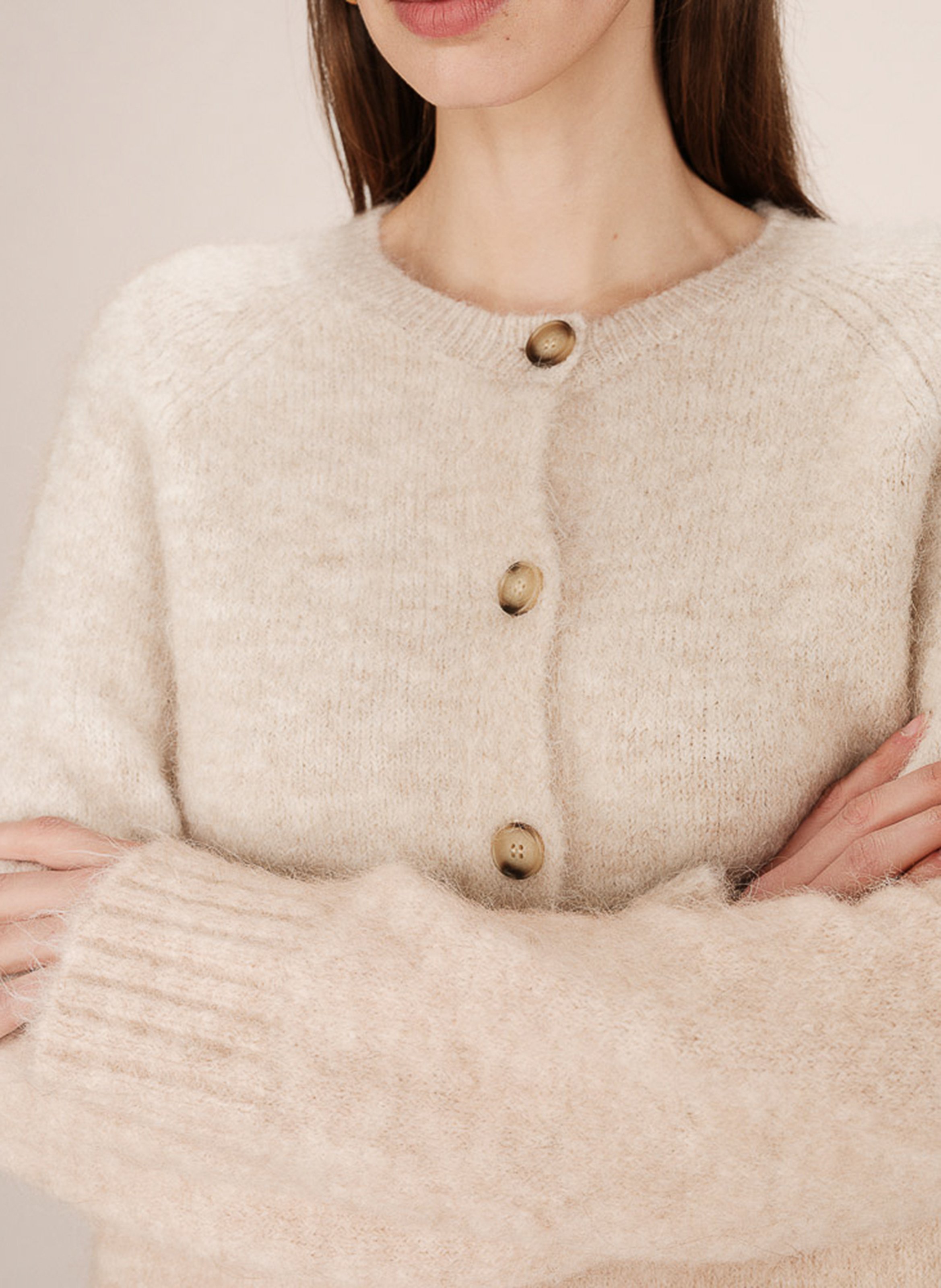 Gilet col rond  GRACE ET MILA Jaune