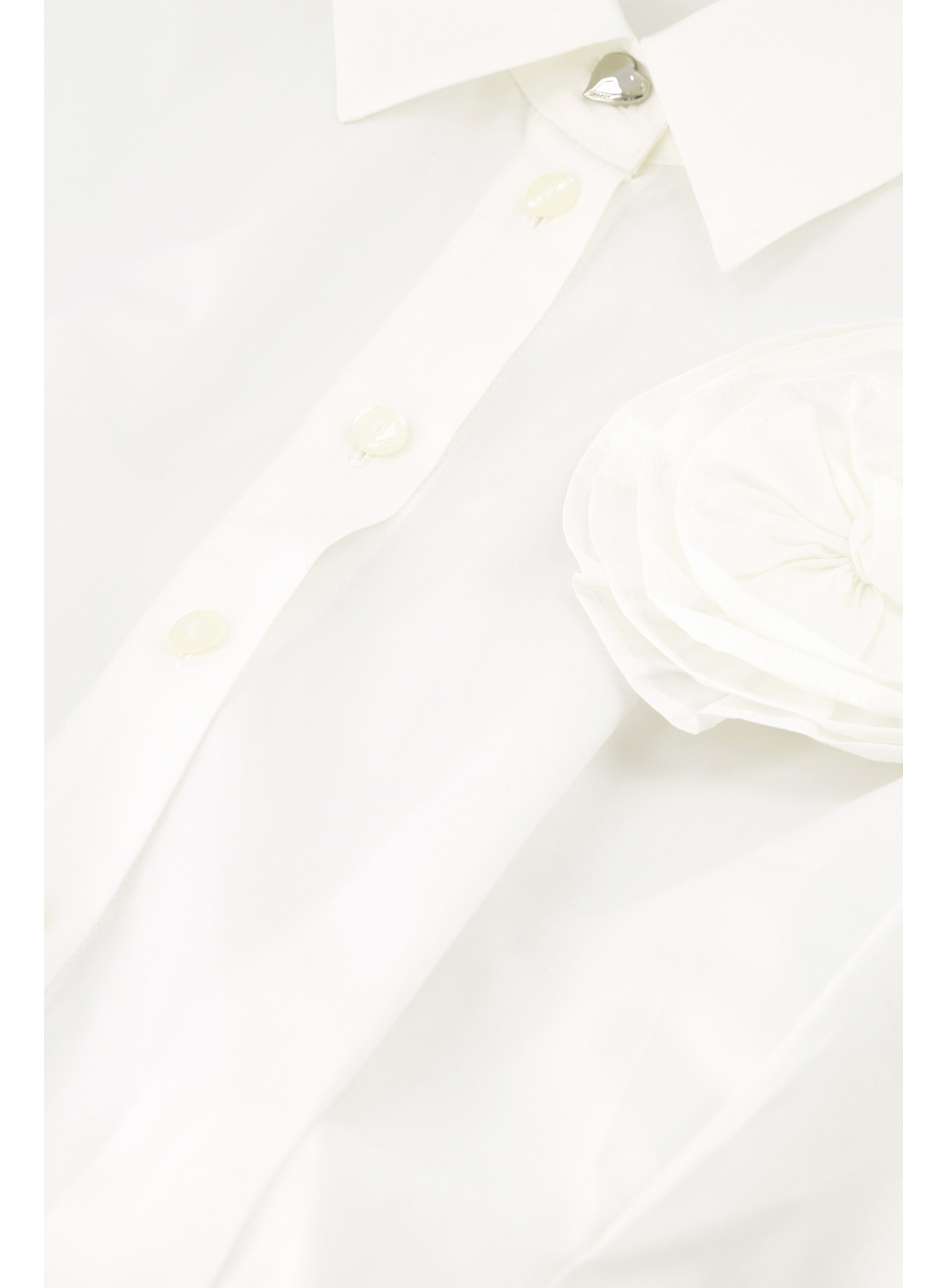 Chemise cintrée en coton FABIENNE CHAPOT Blanc