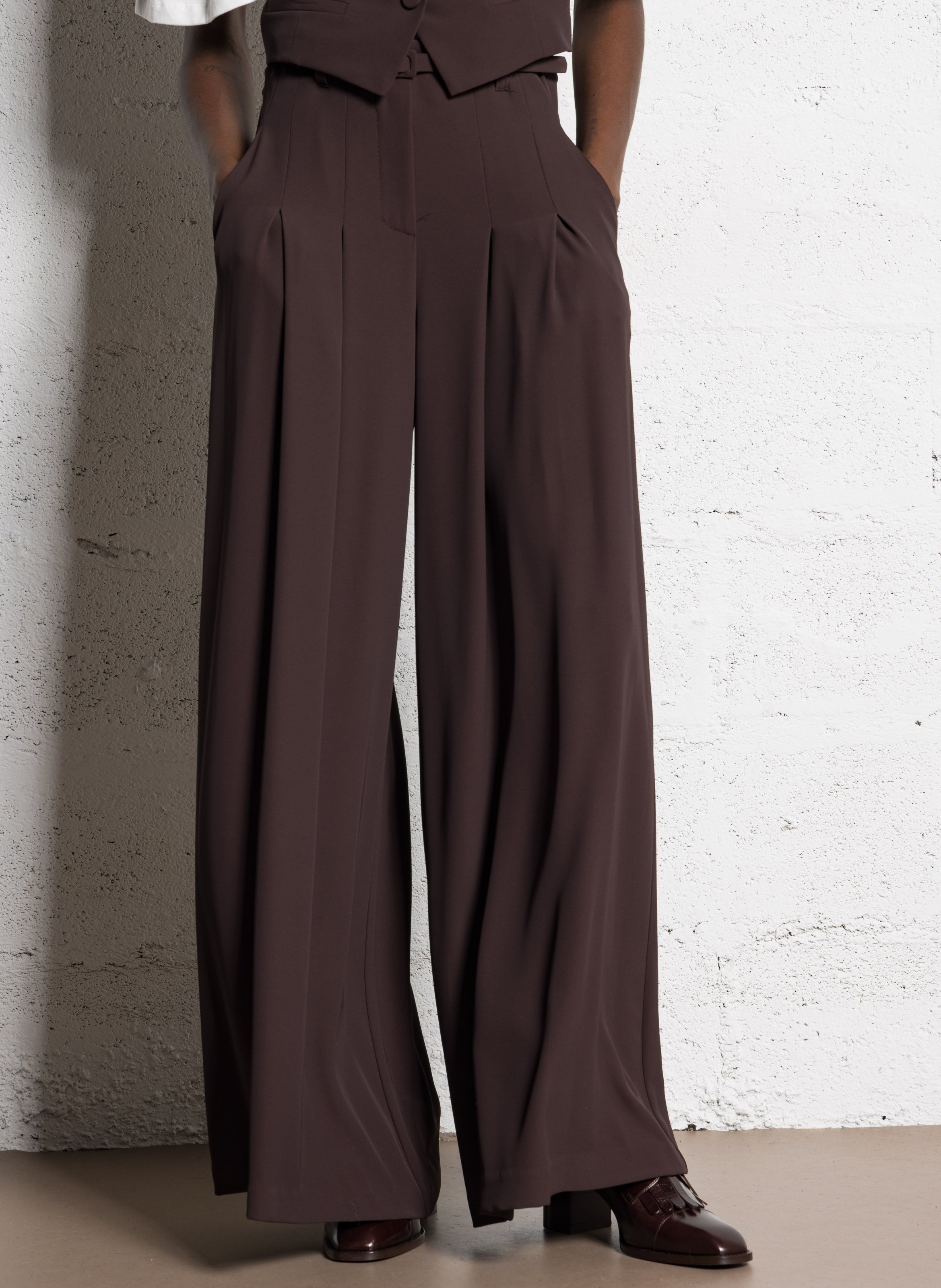 Pantalon large taille haute IMPERIAL