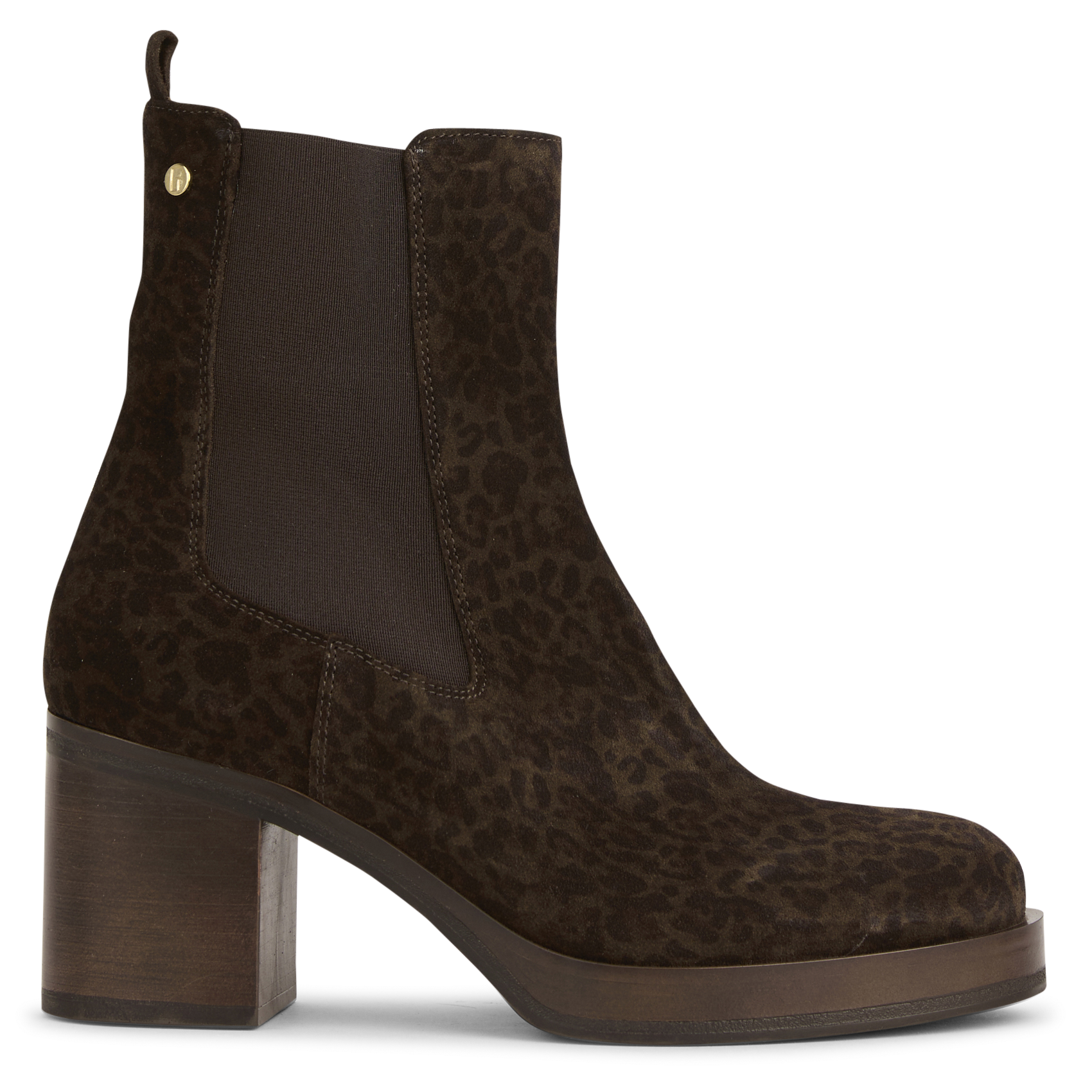 Boots à talons en cuir BOCAGE Marron