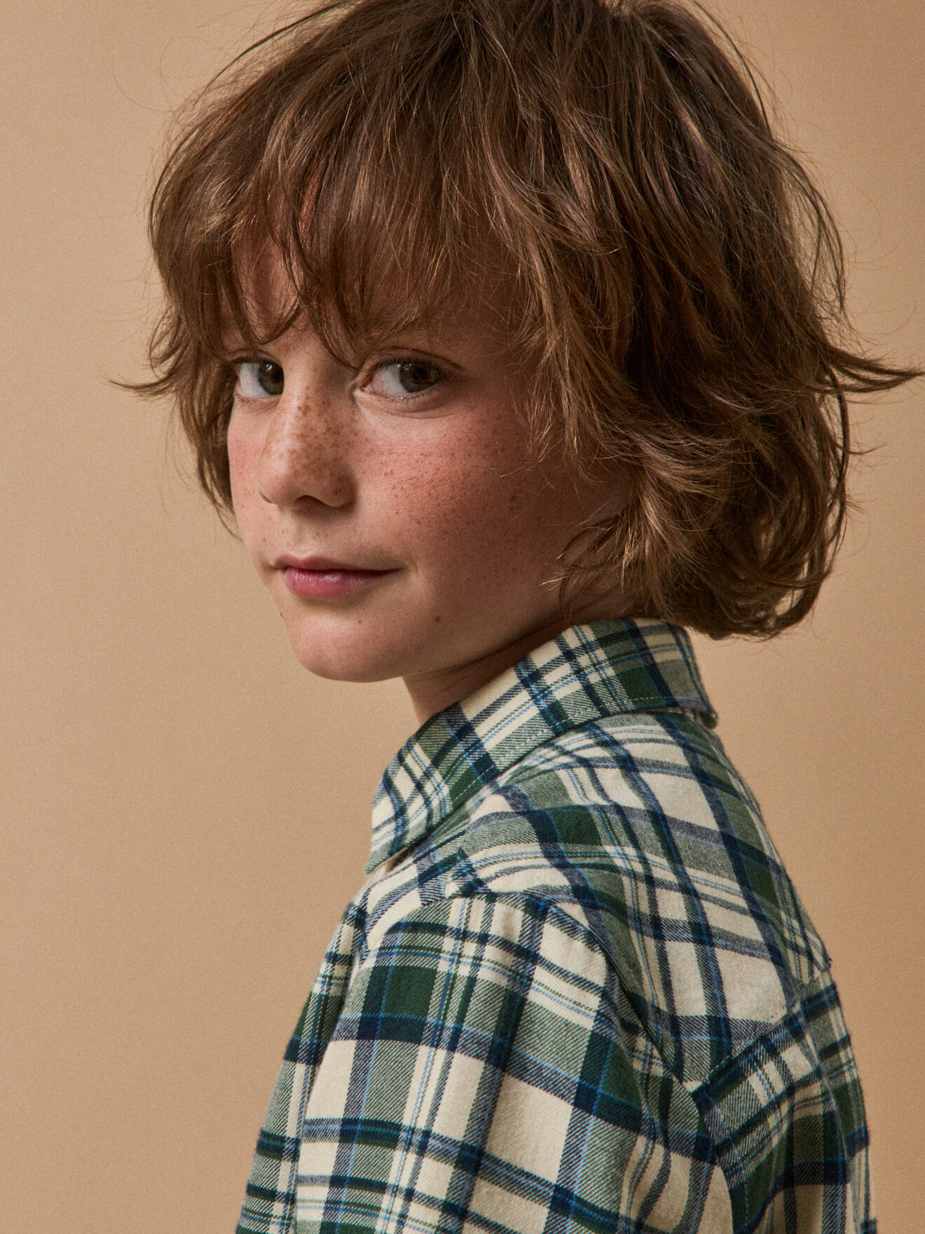 Flannel checkered shirt CYRILLUS Green