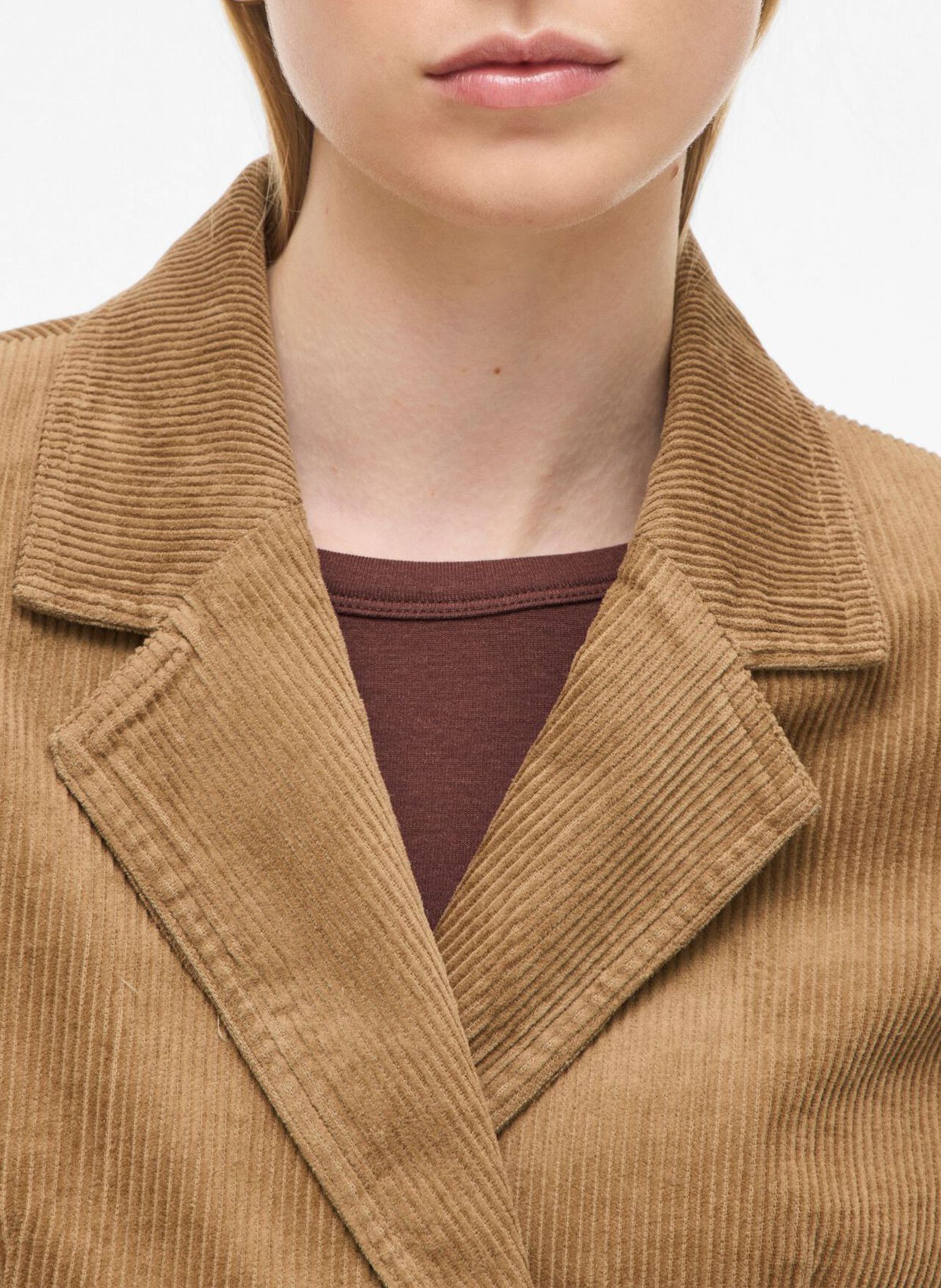 Blazer aus Baumwolle ROUGE EDIT Braun