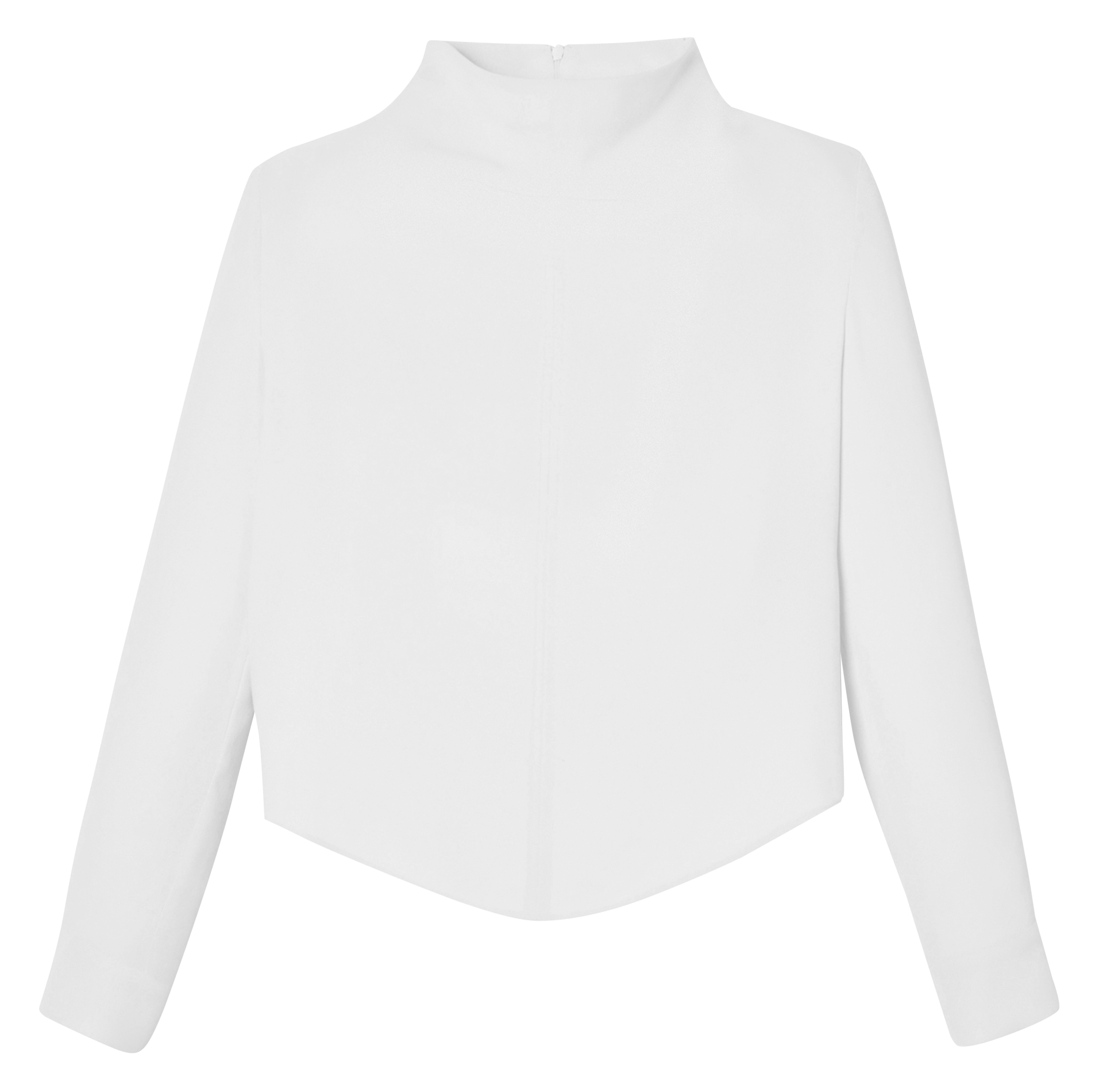 Top droit col montant ZAPA Blanc