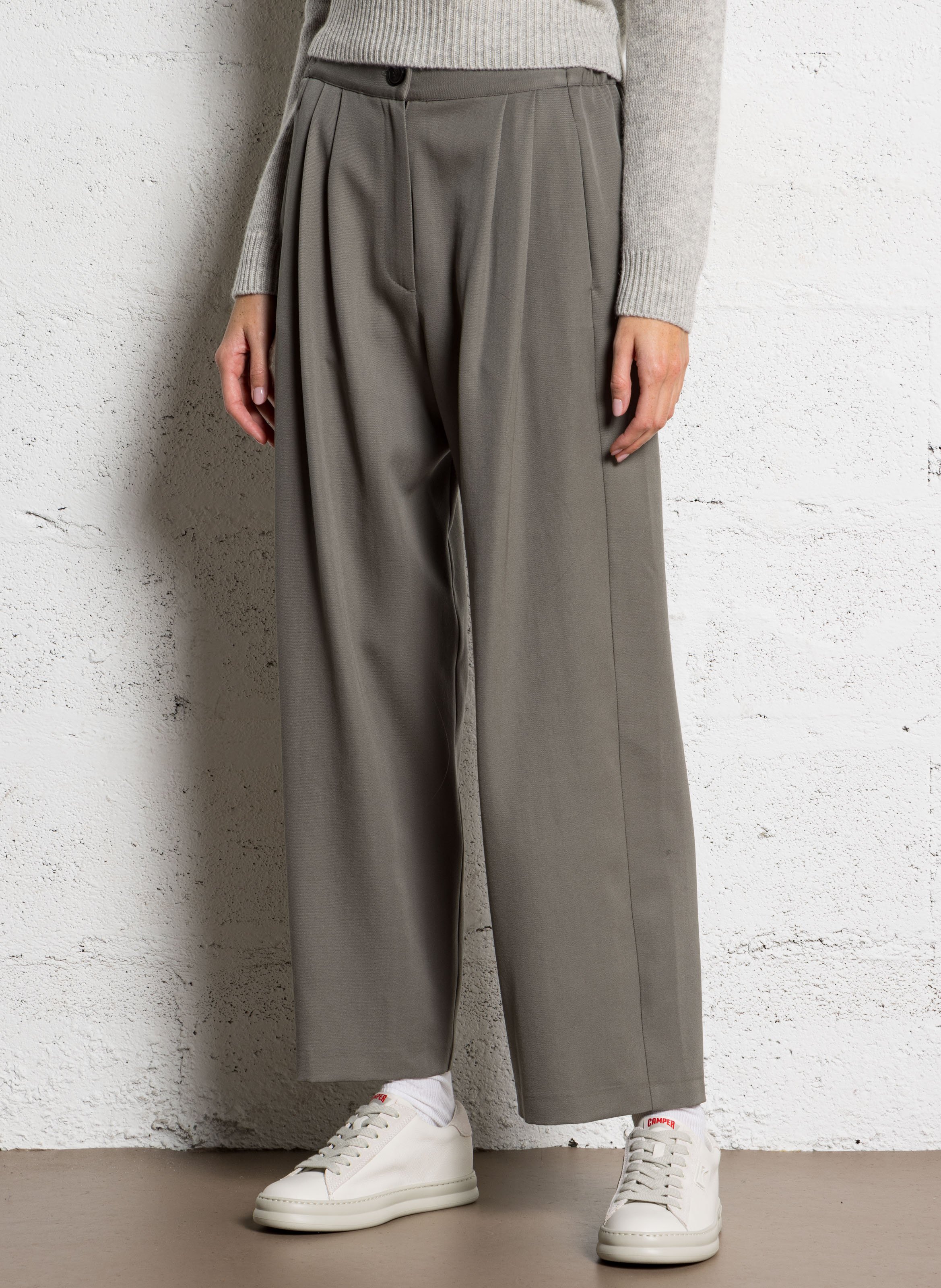 Wijde broek van wol MASSCOB