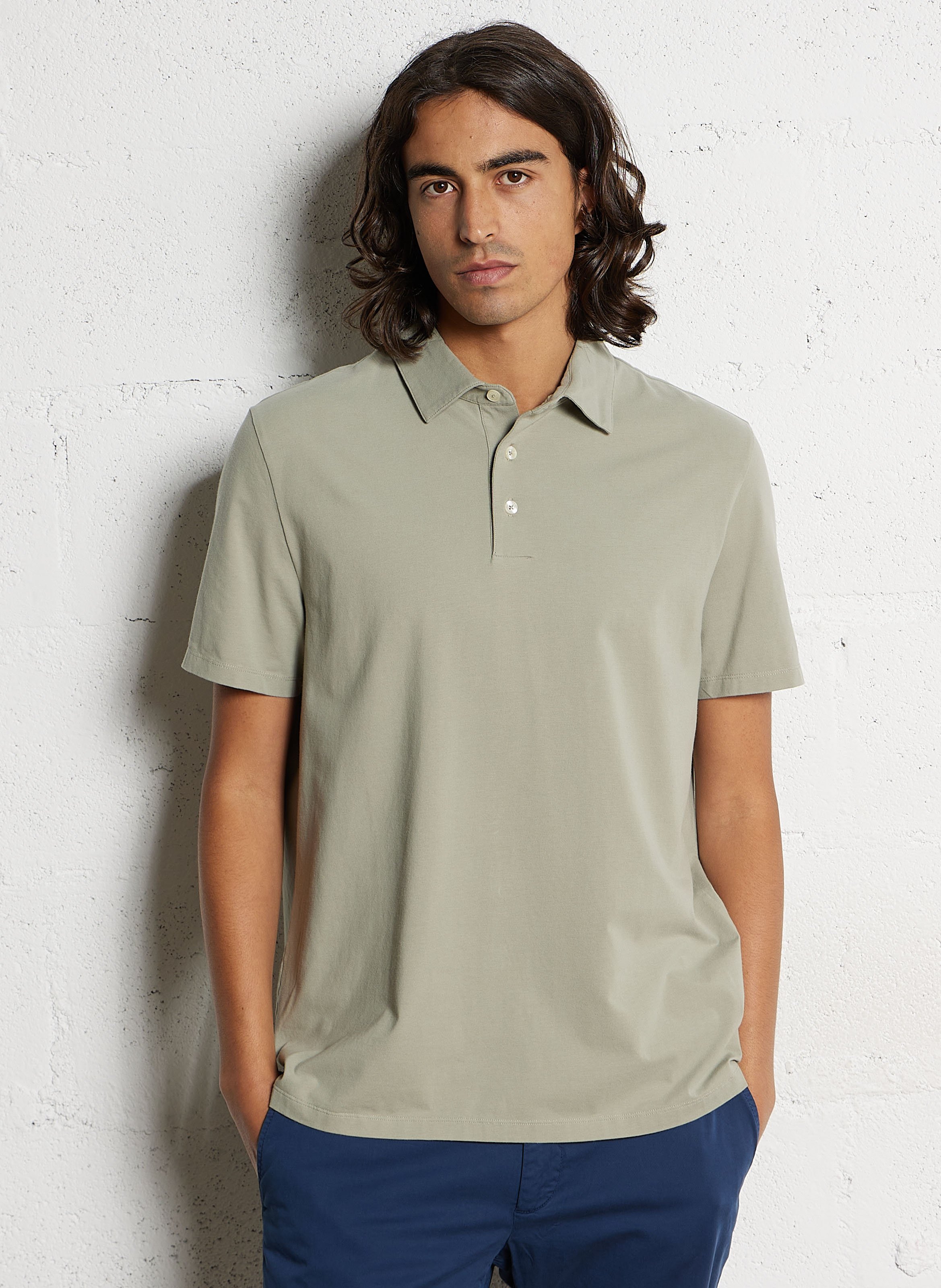 Polo droit stretch FACONNABLE