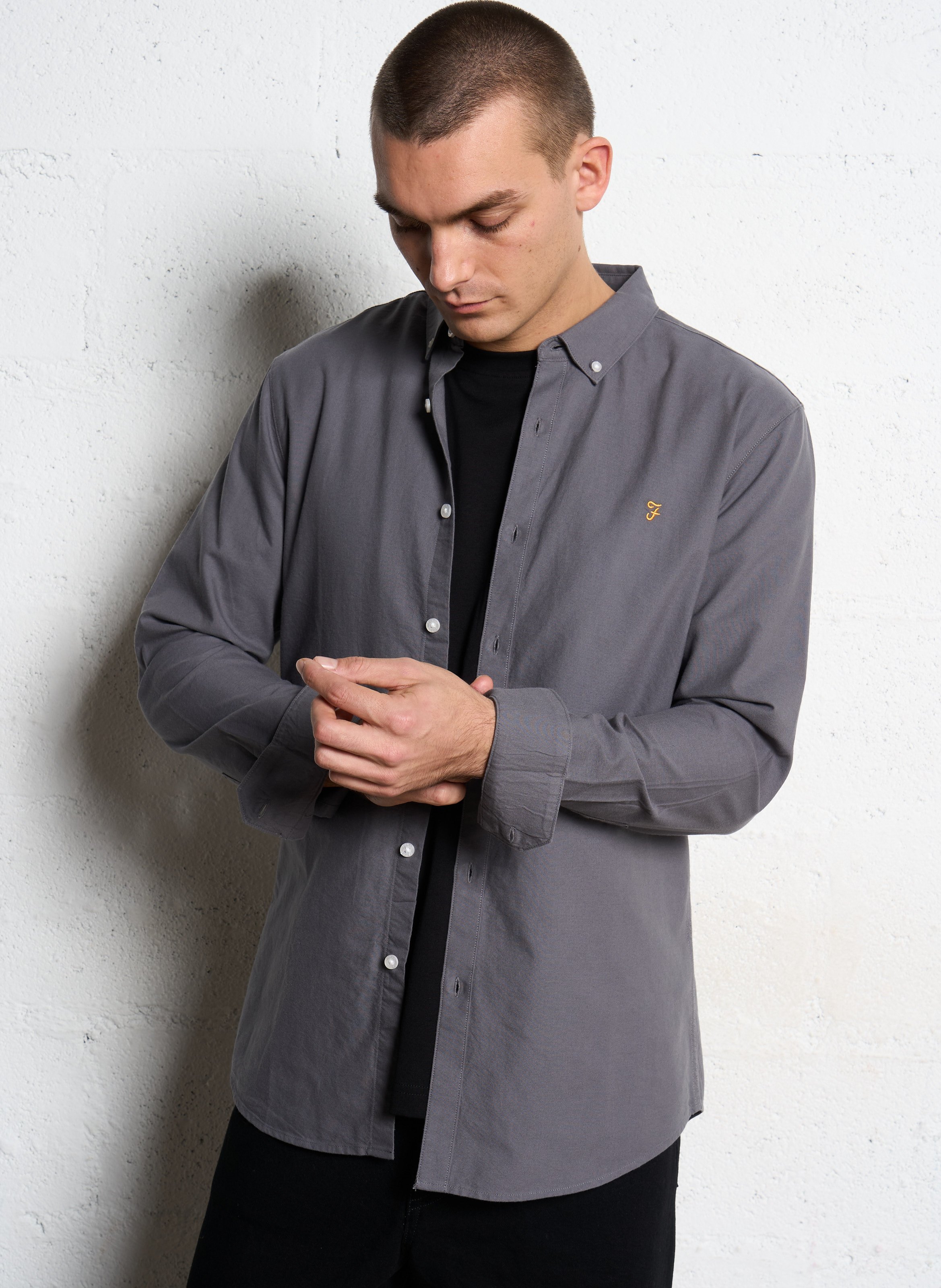 Chemise slim-fit en coton biologique FARAH