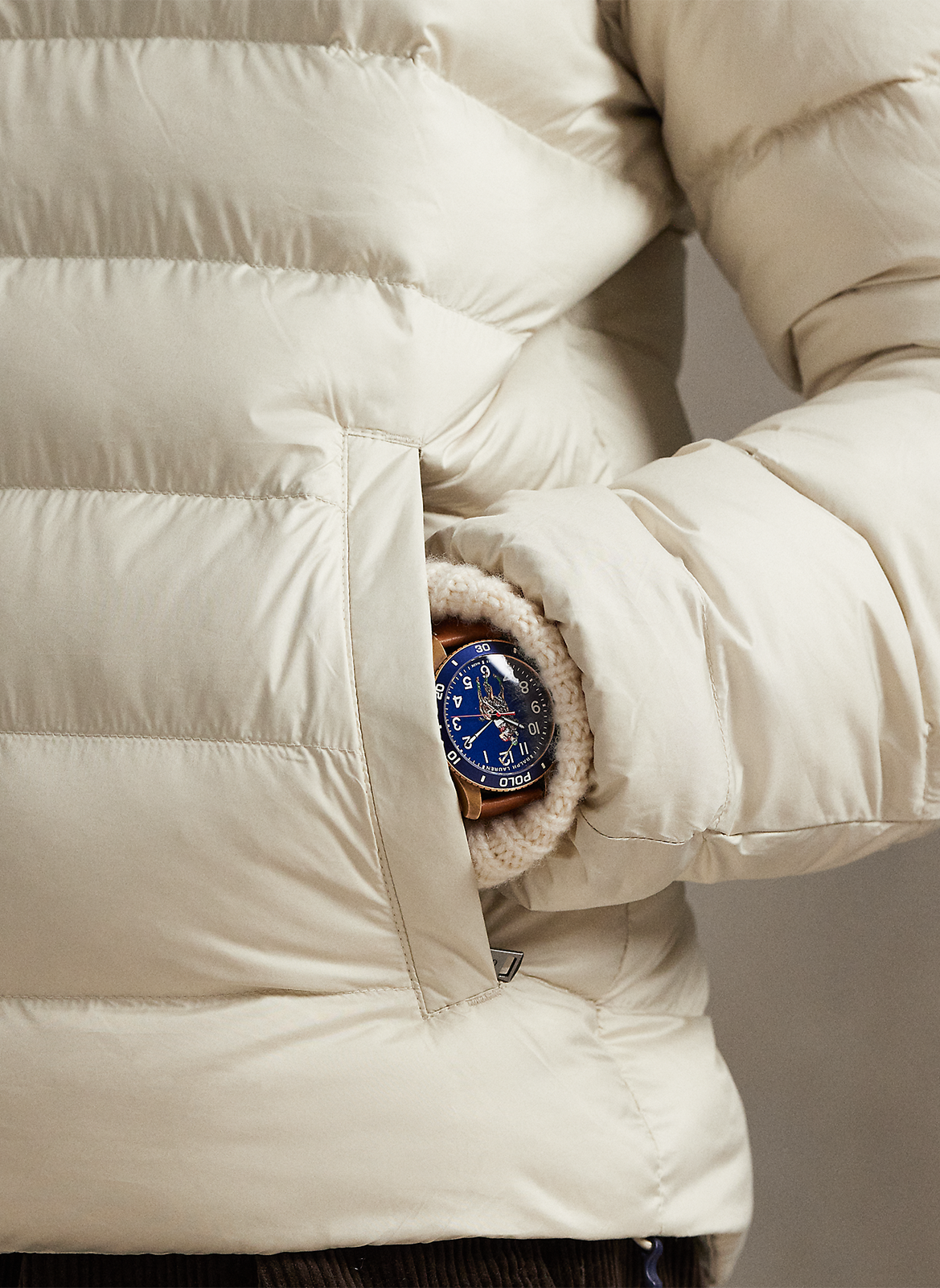 Daunenjacke mit Stehkragen POLO RALPH LAUREN Beige