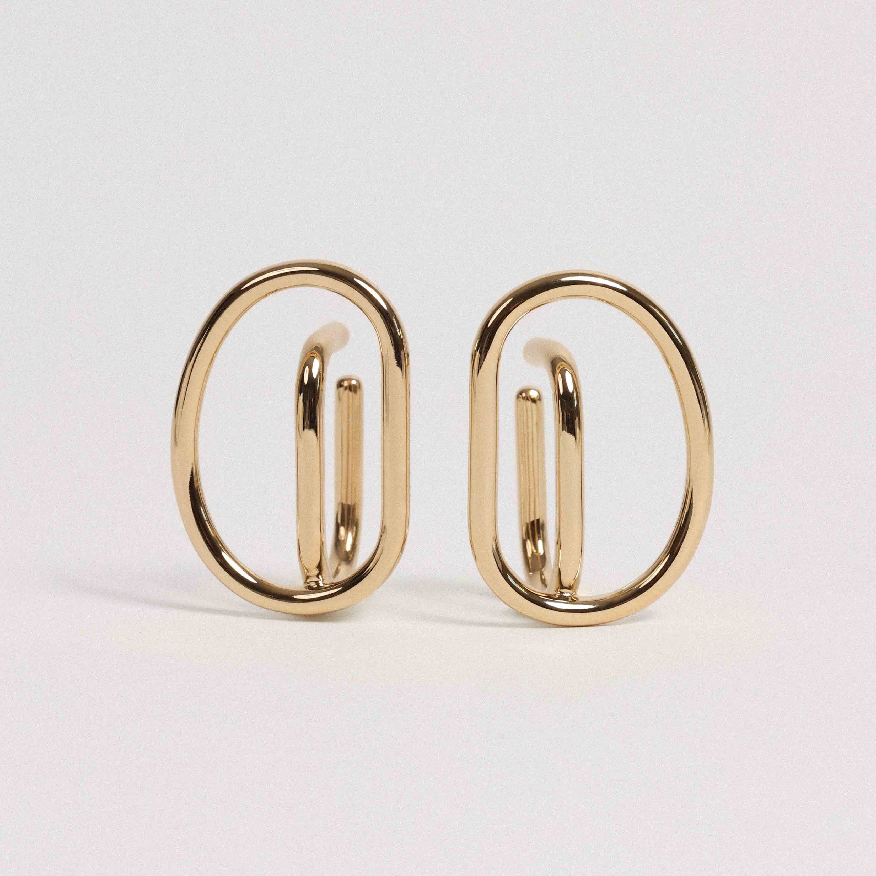 Earcuff gauche ajustable, plaqué or MAYRENA Doré