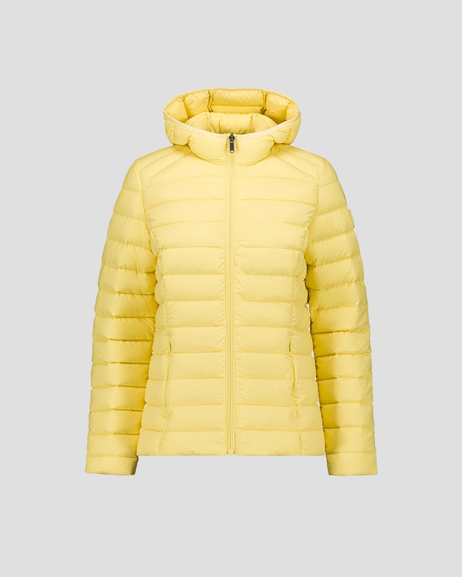 Lightweight stretch hooded puffer jacket Salma JOTT Yellow