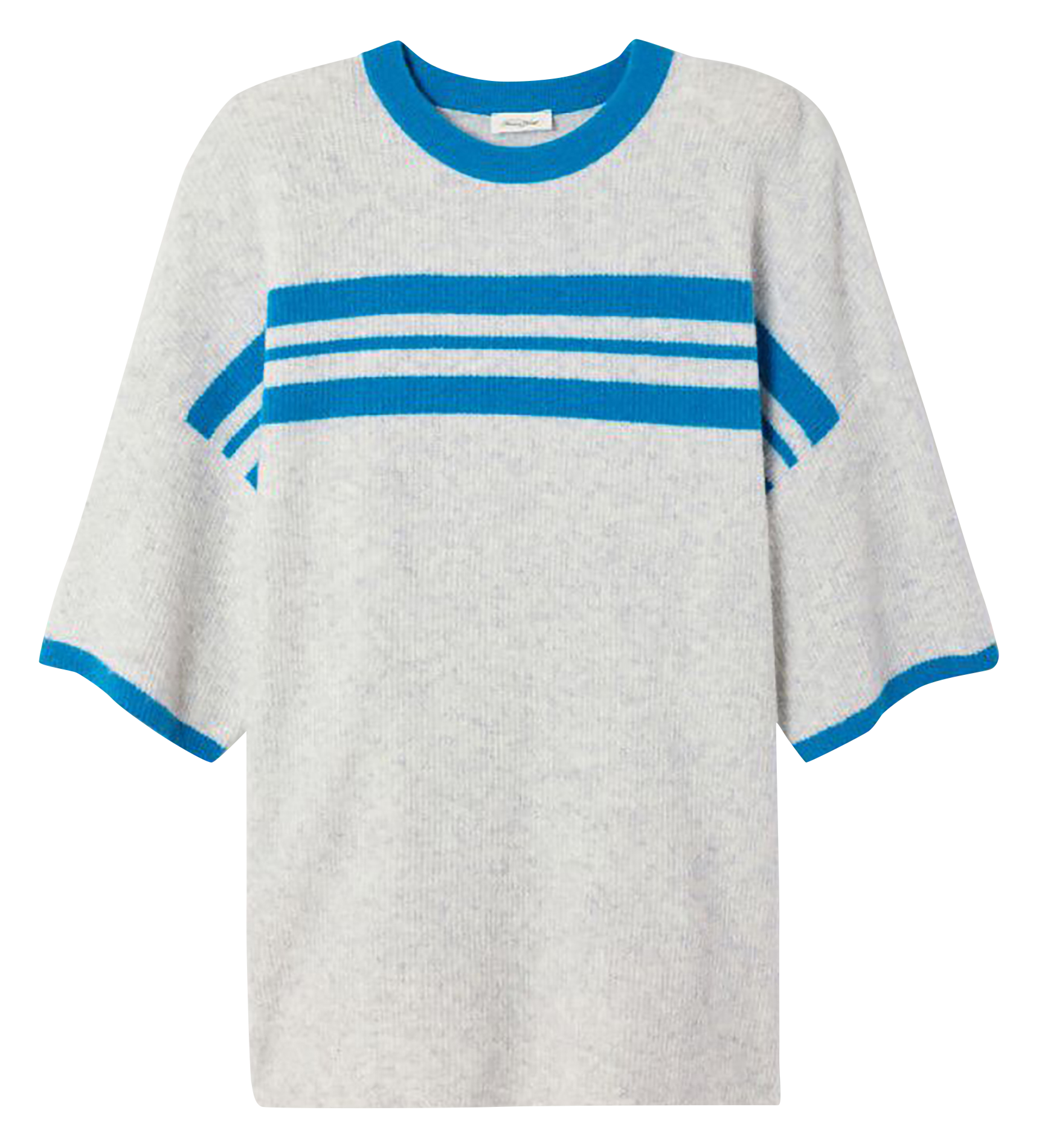 Wijde, gestreepte trui met ronde hals AMERICAN VINTAGE Grijs