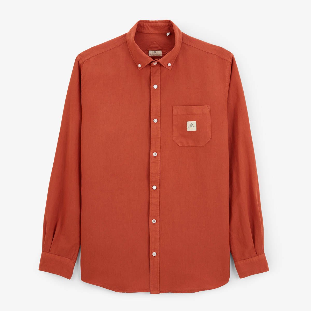 Long-sleeve shirt with chest pocket SERGE BLANCO Orange