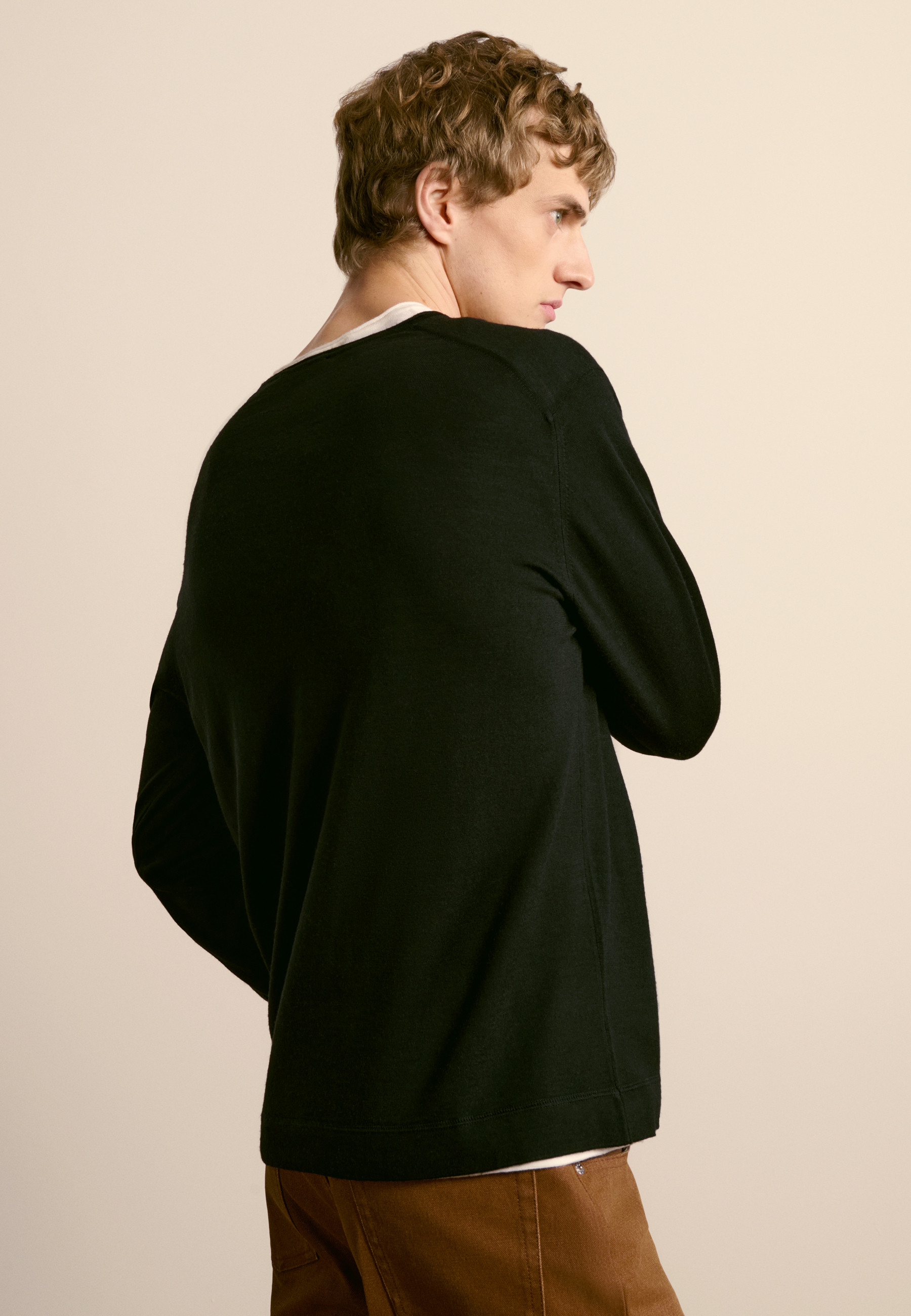 Merino wool sweater MAISON MONTAGUT Black