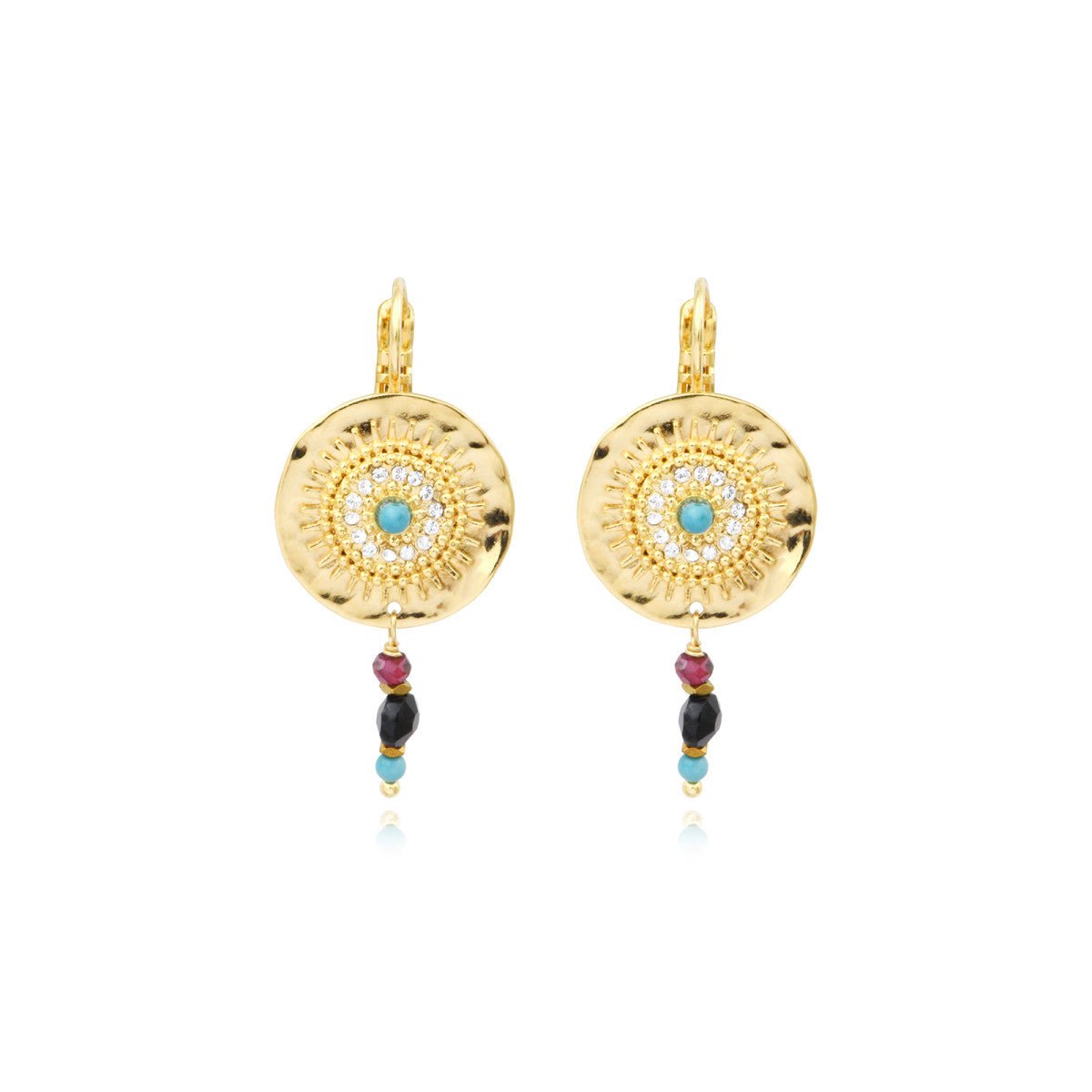 Fine sleeper earrings in fine gold SATELLITE PARIS