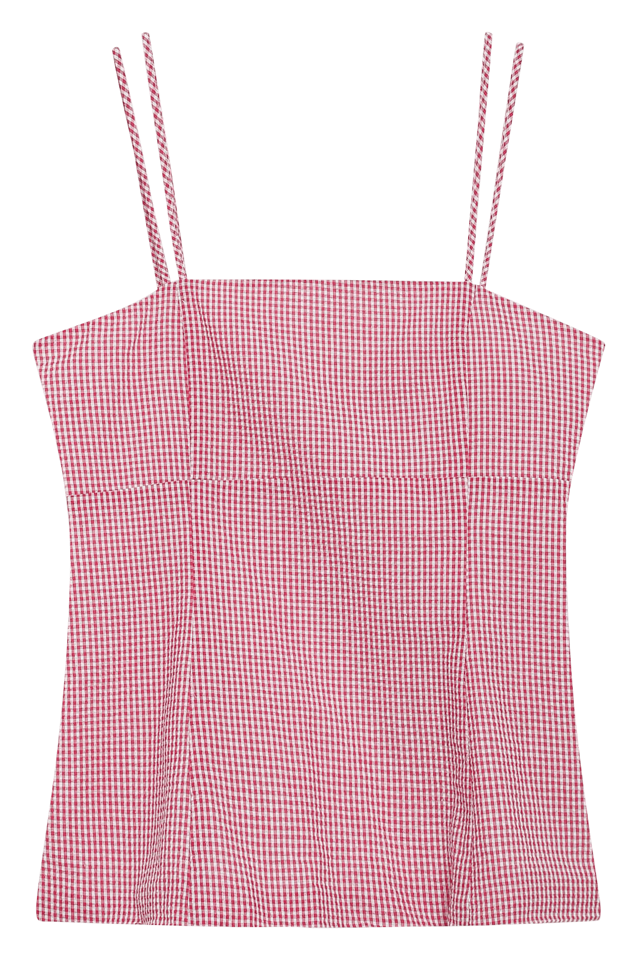 Débardeur encolure carré en coton GRACE ET MILA Rouge