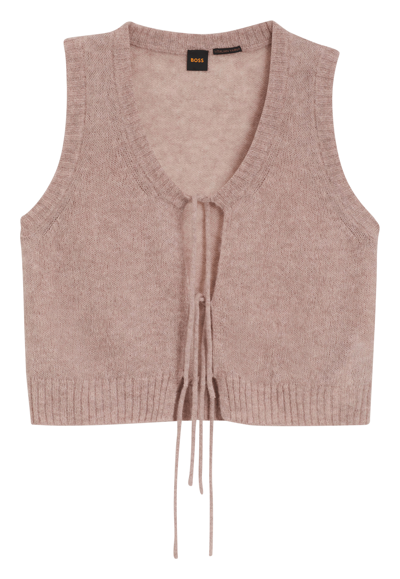 Cardigan col v BOSS Pink