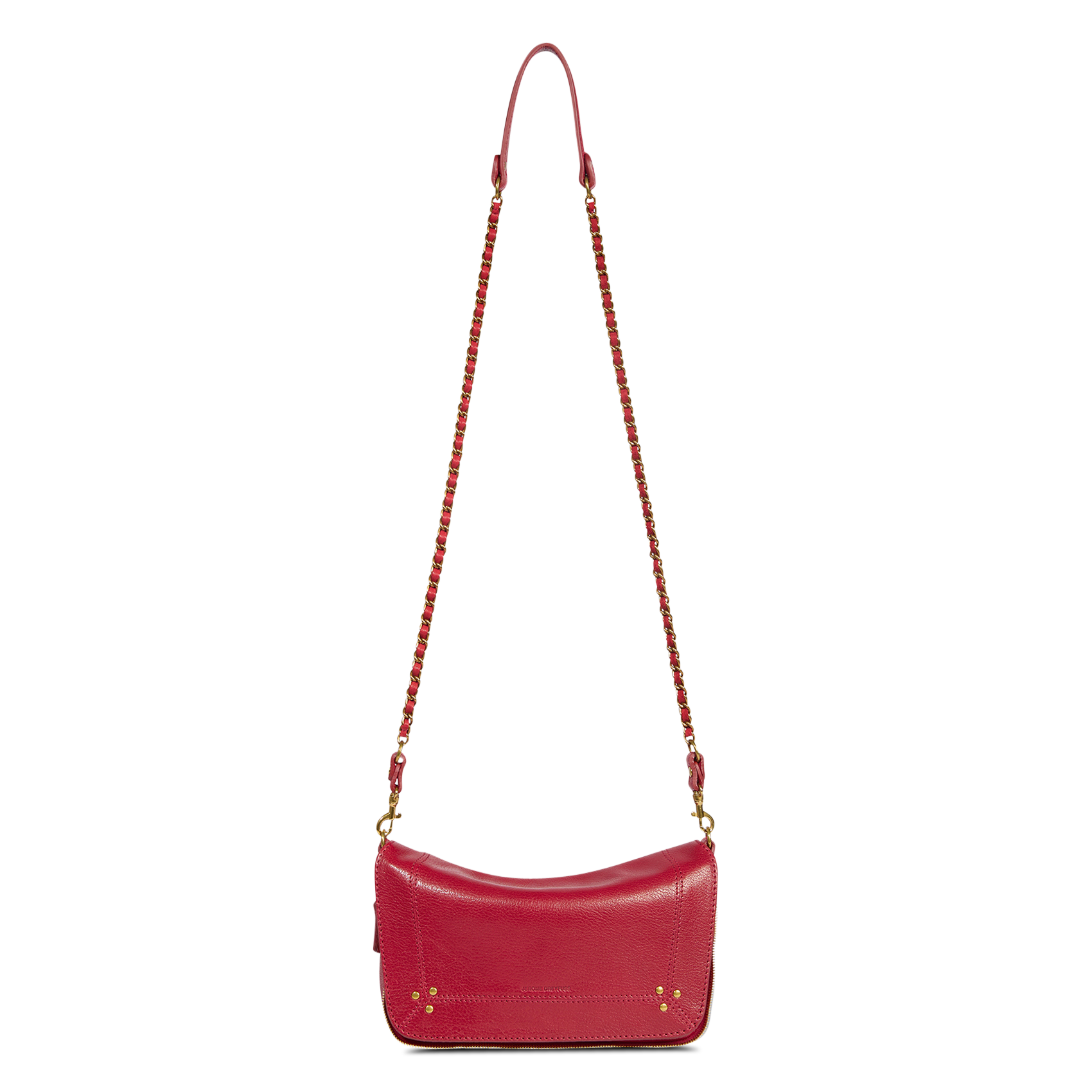 Leren clutch | Rood JEROME DREYFUSS Dames