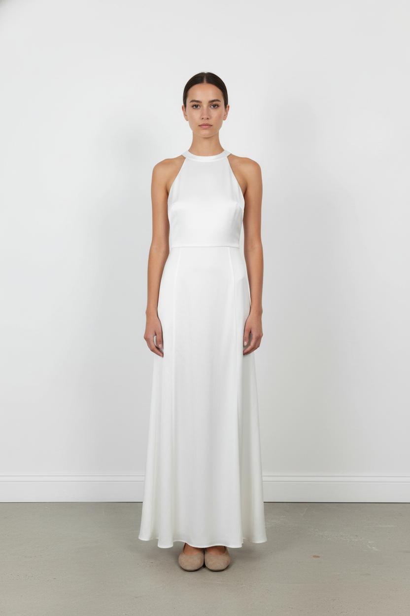 Long dress MAISON LEMOINE - Seconde main White