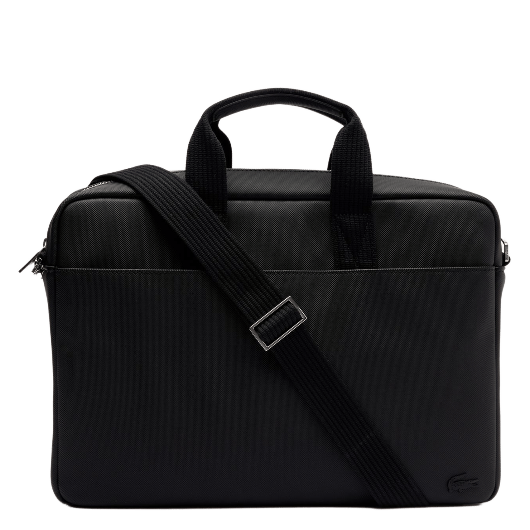 Sac ordinateur en toile enduite | Noir LACOSTE Homme