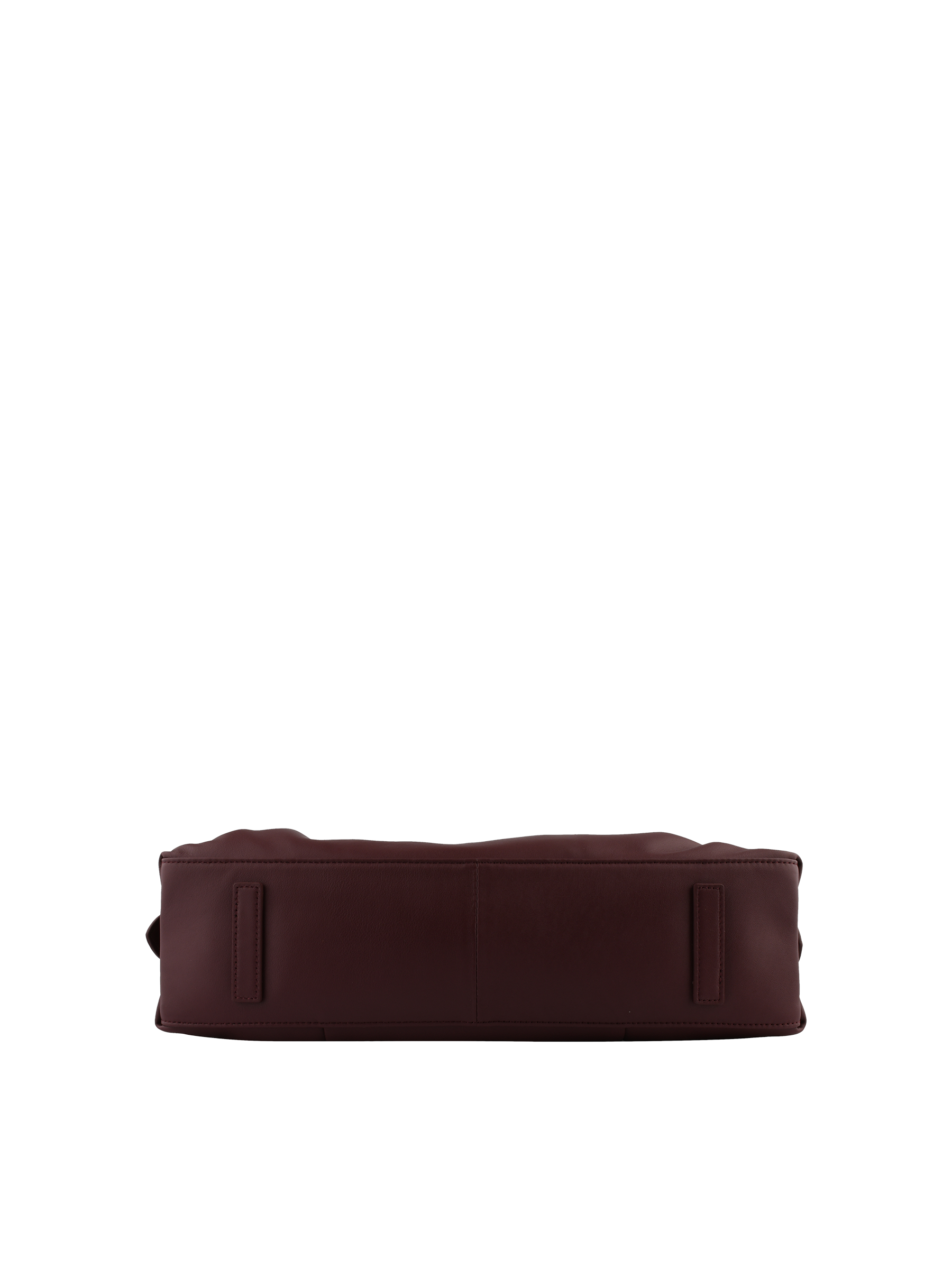 Calfskin leather shoulder bag | Red POURCHET Women