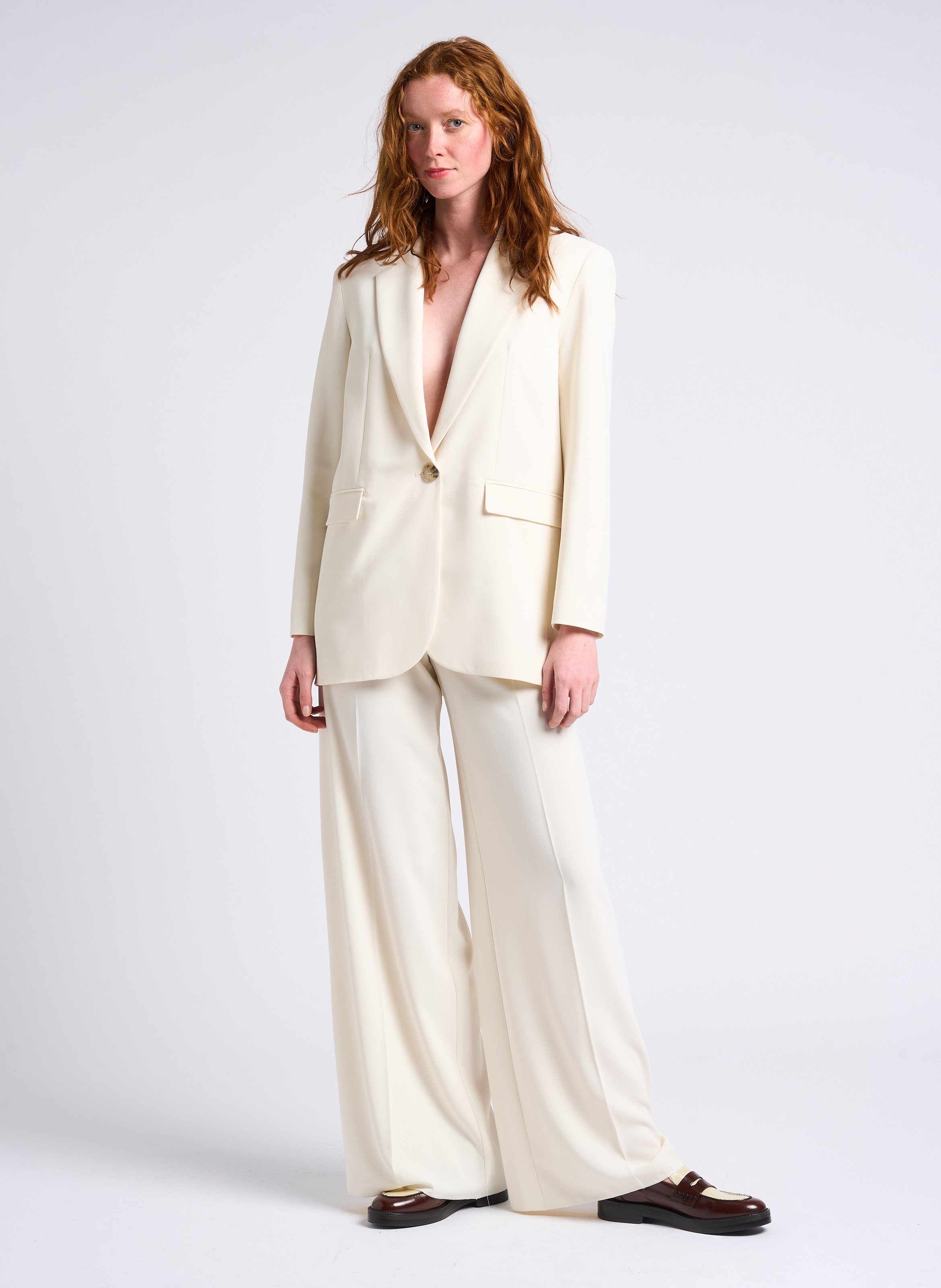 Cropped round-neck cotton-blend sweater MAX&Co. Yellow