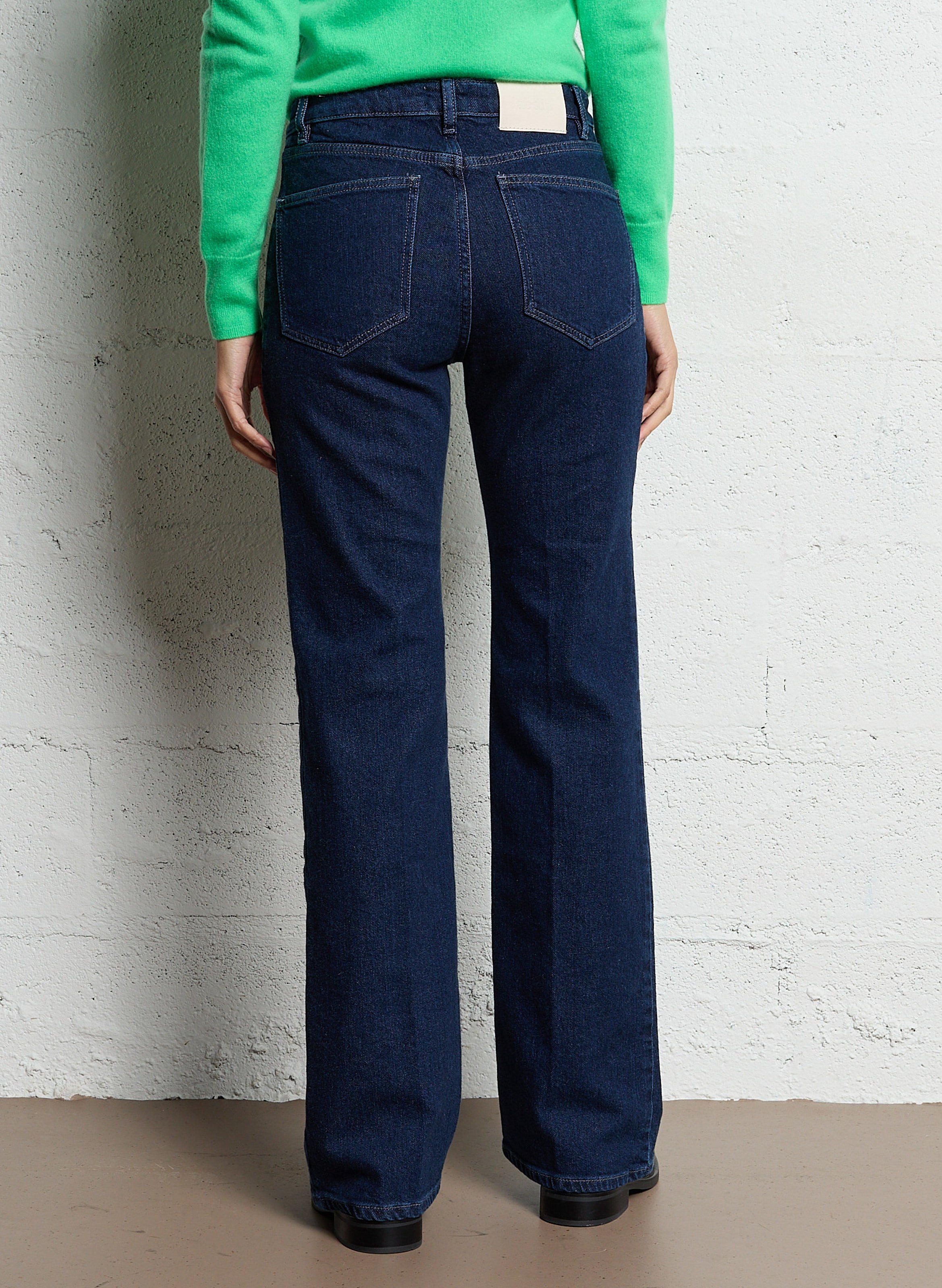 Jean bootcut en coton mélangé LAB DIP Bleu