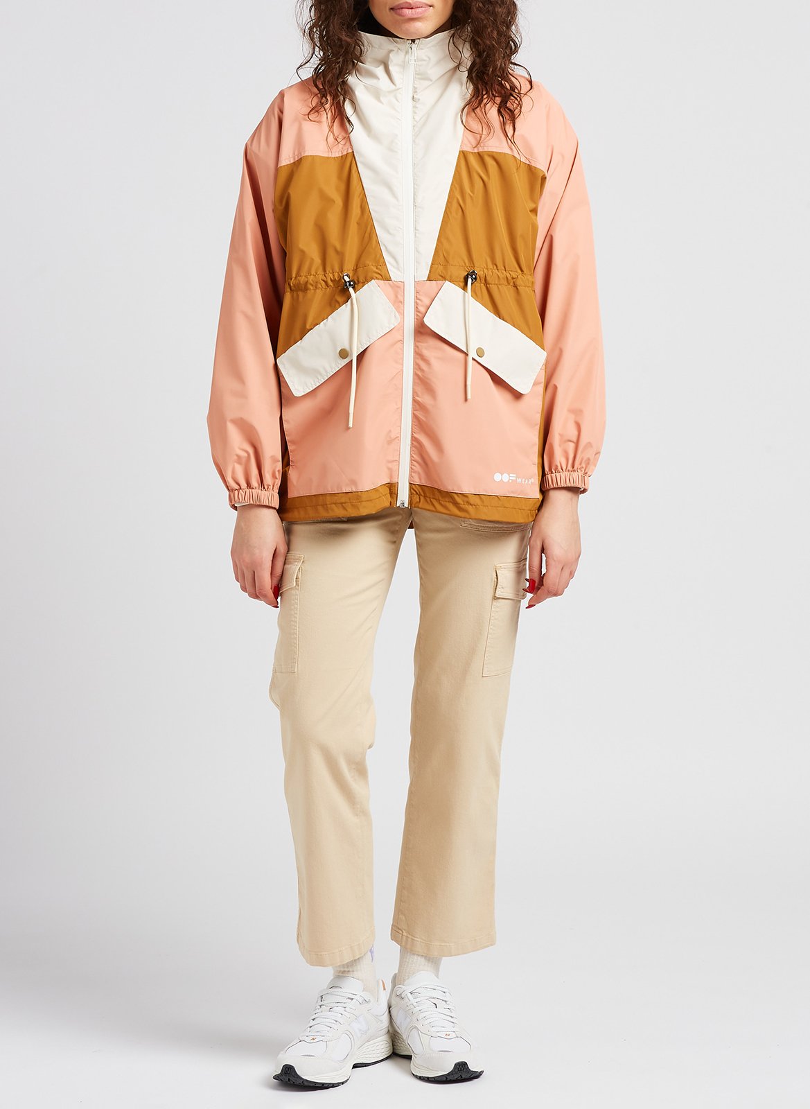 High-neck printed anorak OOF Multicolored