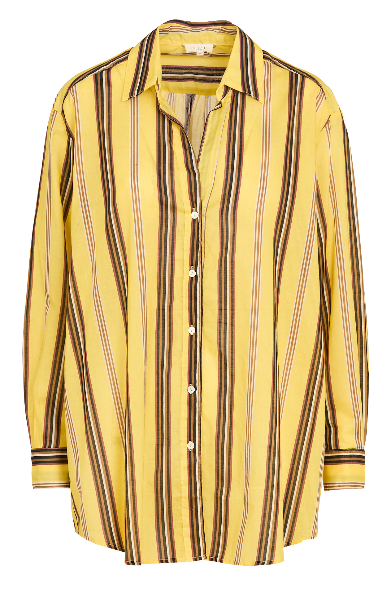 Capri plain oversized shirt DIEGA Yellow
