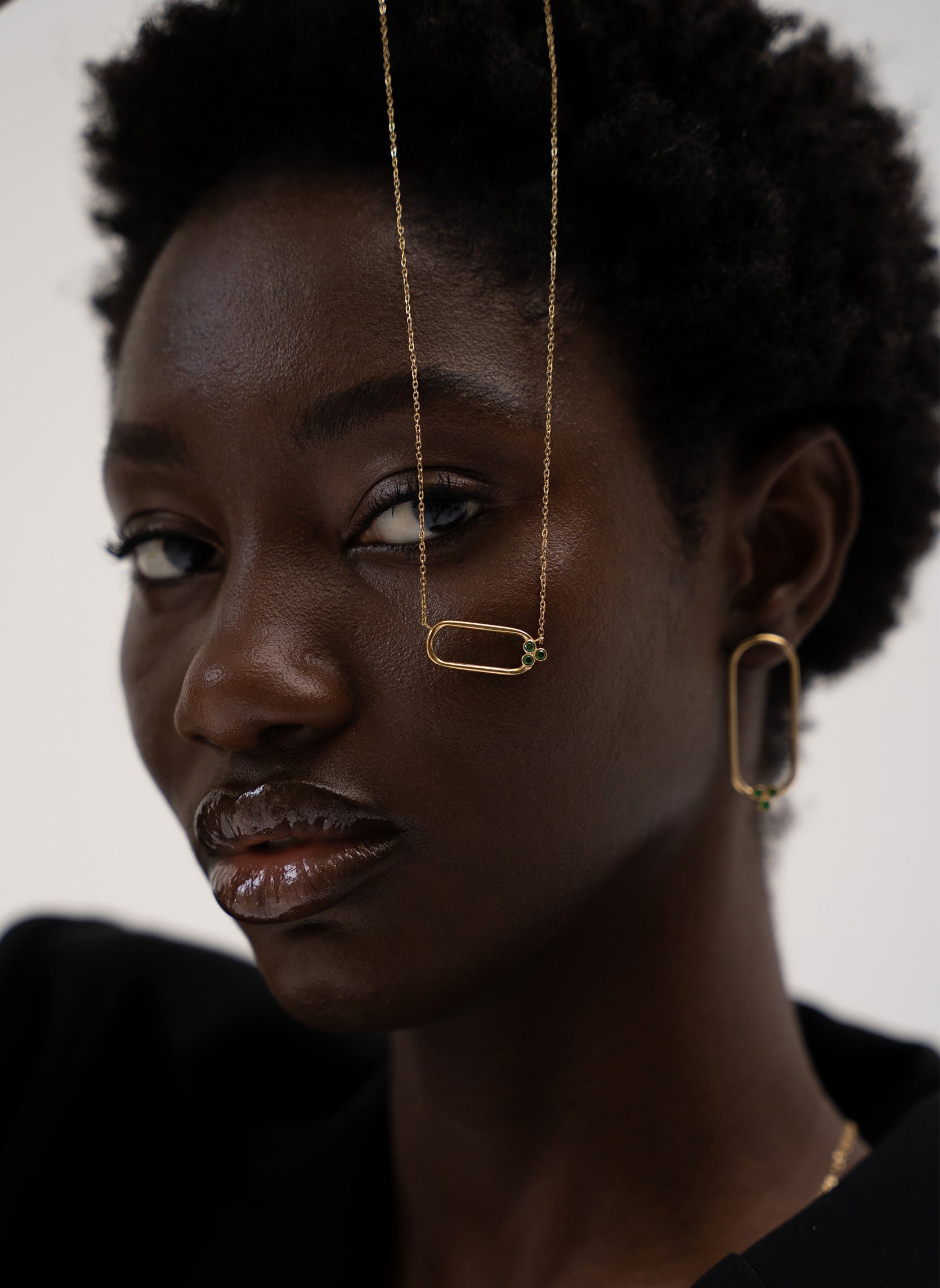 Circe chain necklace Green