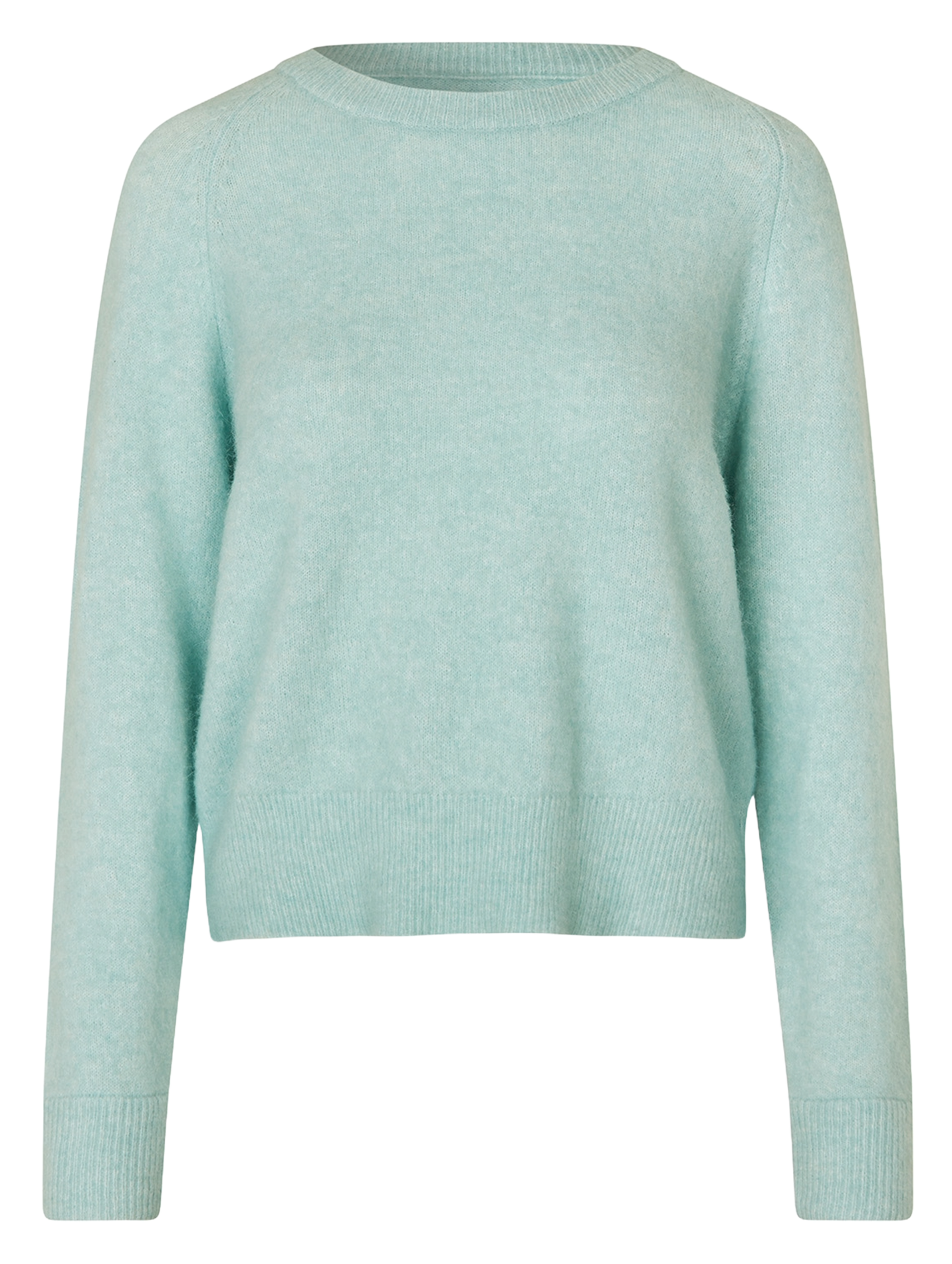 Pull col rond en laine mélangée SAMSOE SAMSOE Bleu