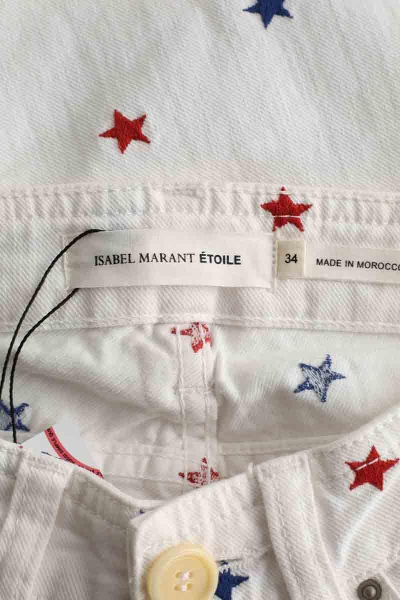 Cotton skinny jeans ISABEL MARANT ÉTOILE - SECONDE MAIN White