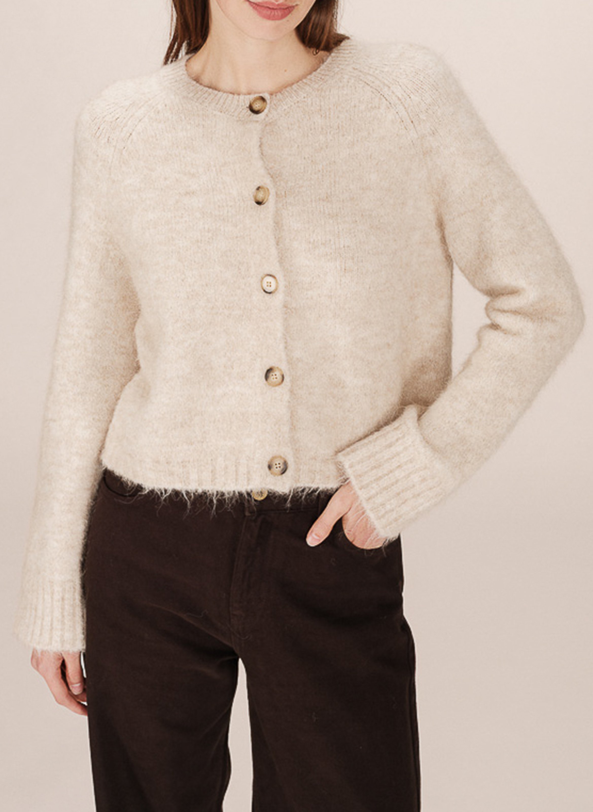 Gilet col rond  GRACE ET MILA