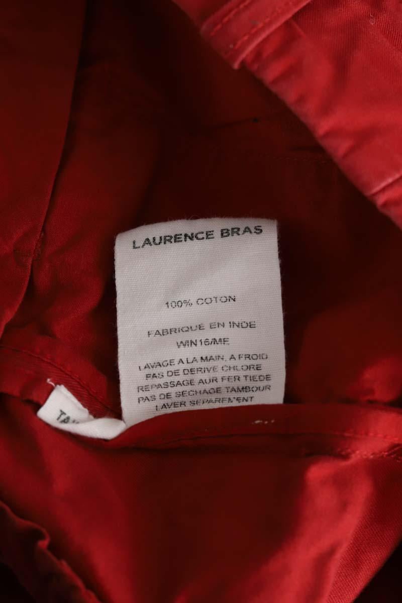 Slim-fit stretch cotton jeans with regular waist LAURENCE BRAS - Seconde Main Red