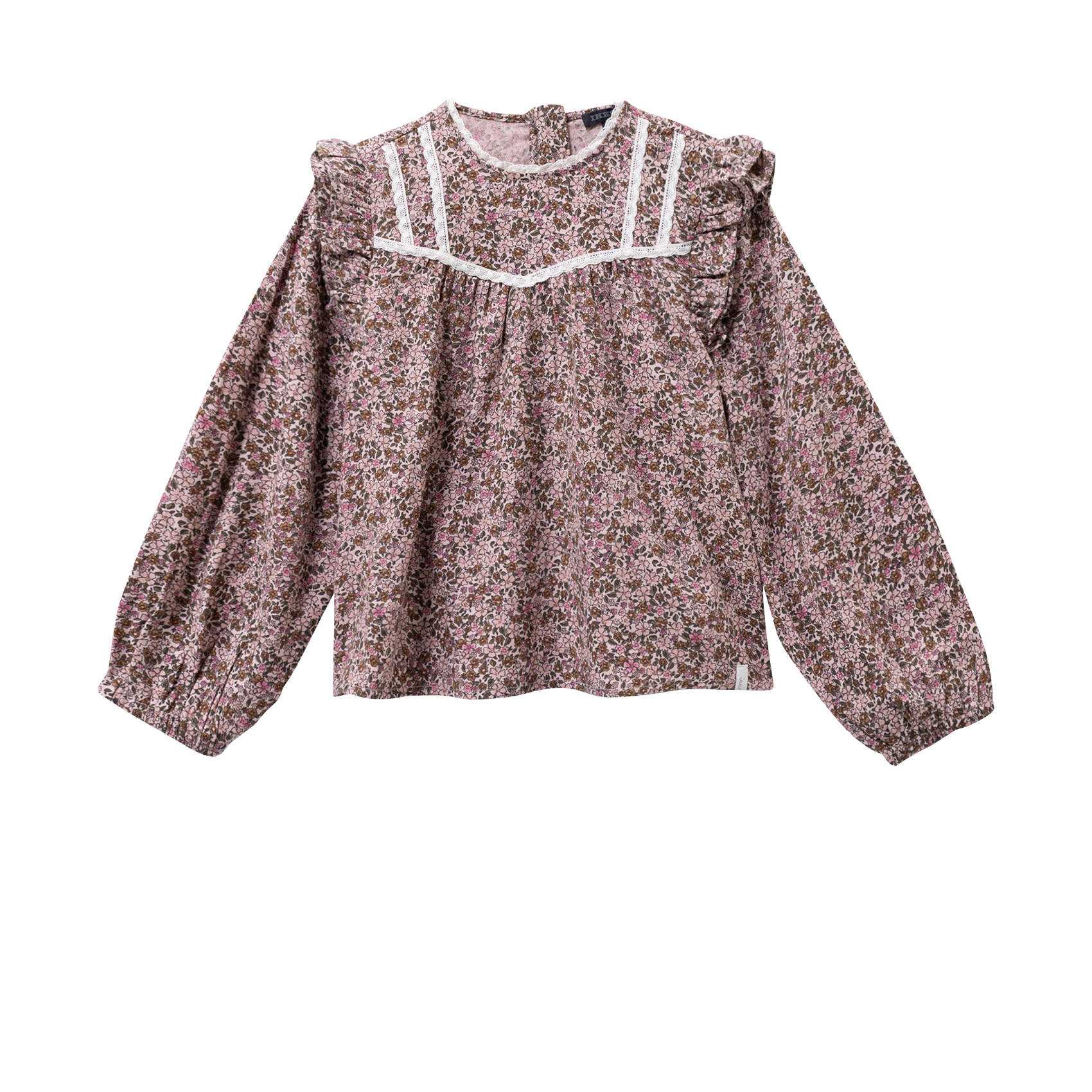 Gedrukte rechte katoenen blouse IKKS JUNIOR